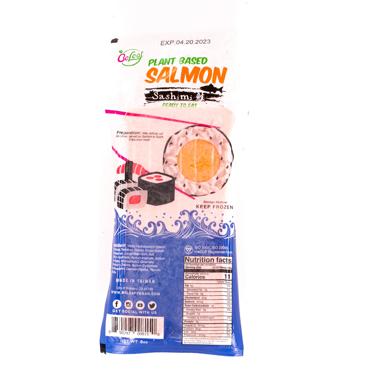 BeLeaf Vegan Sashimi Salmon