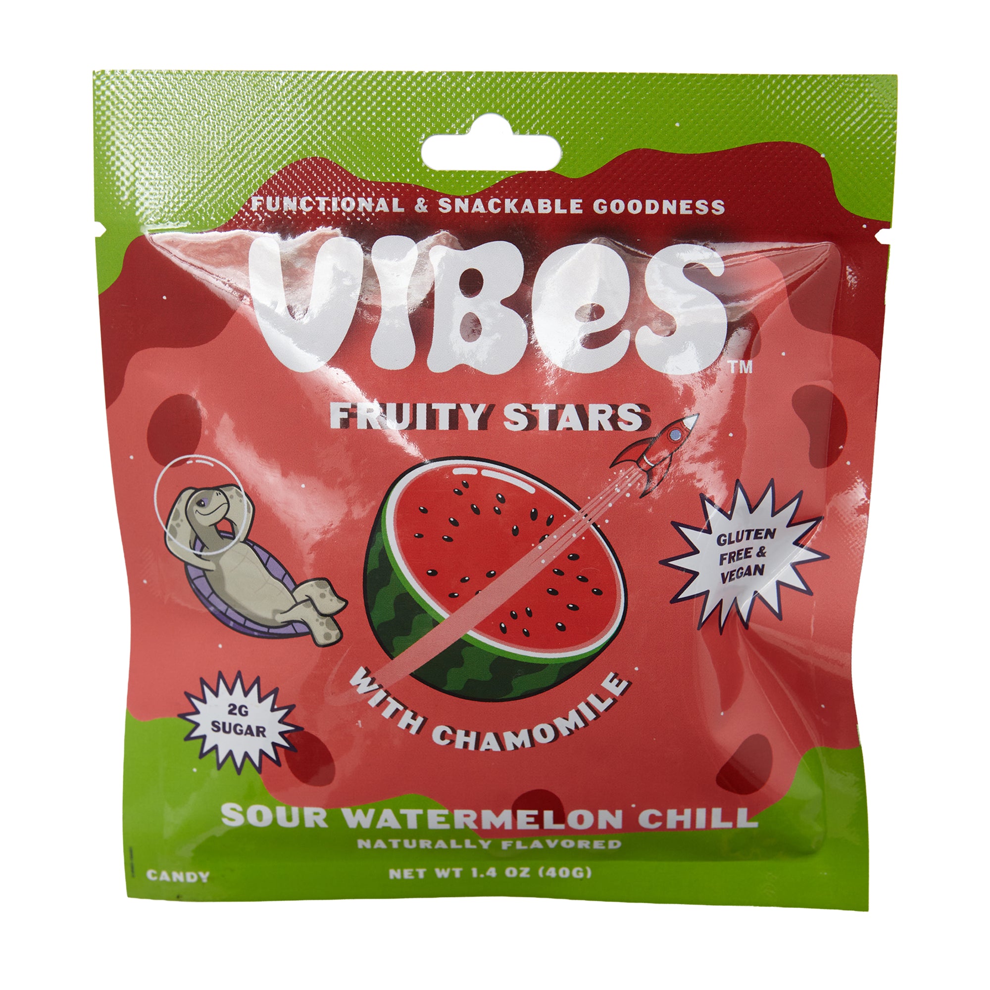 Vibes Fruity Stars Sour Watermelon