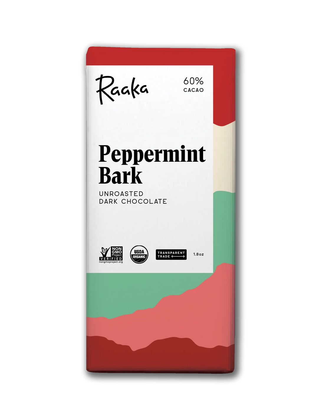 Raaka Chocolate Bar Peppermint Bark