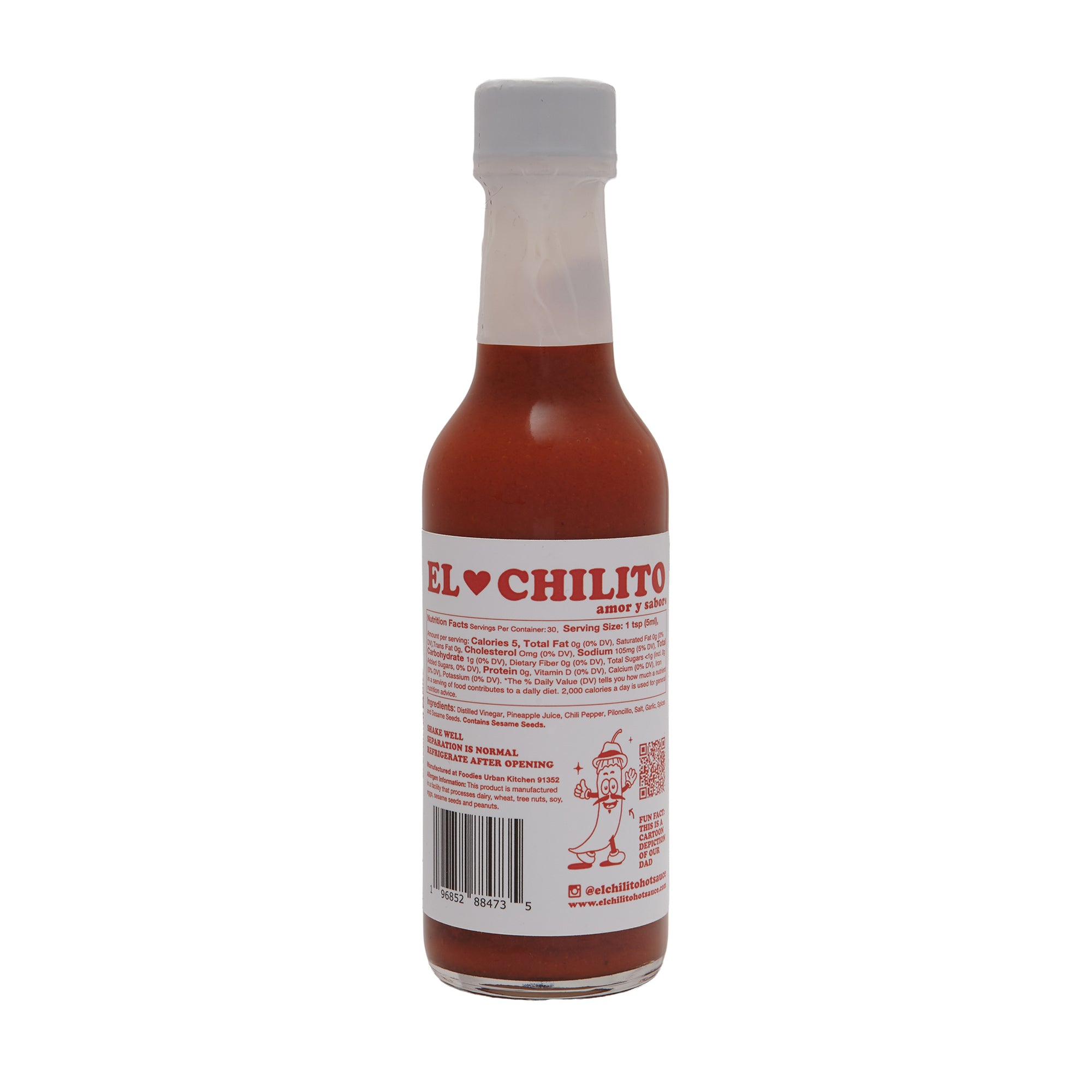 El Chilito Hot Sauce 5oz
