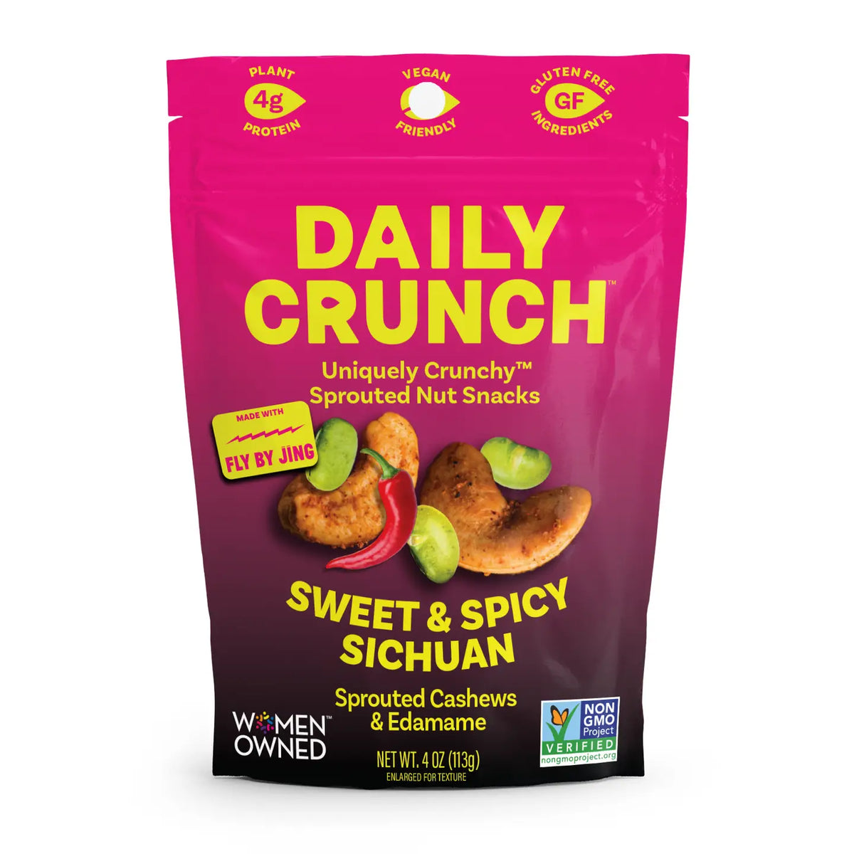 Daily Crunch Cashews Sichuan 4oz