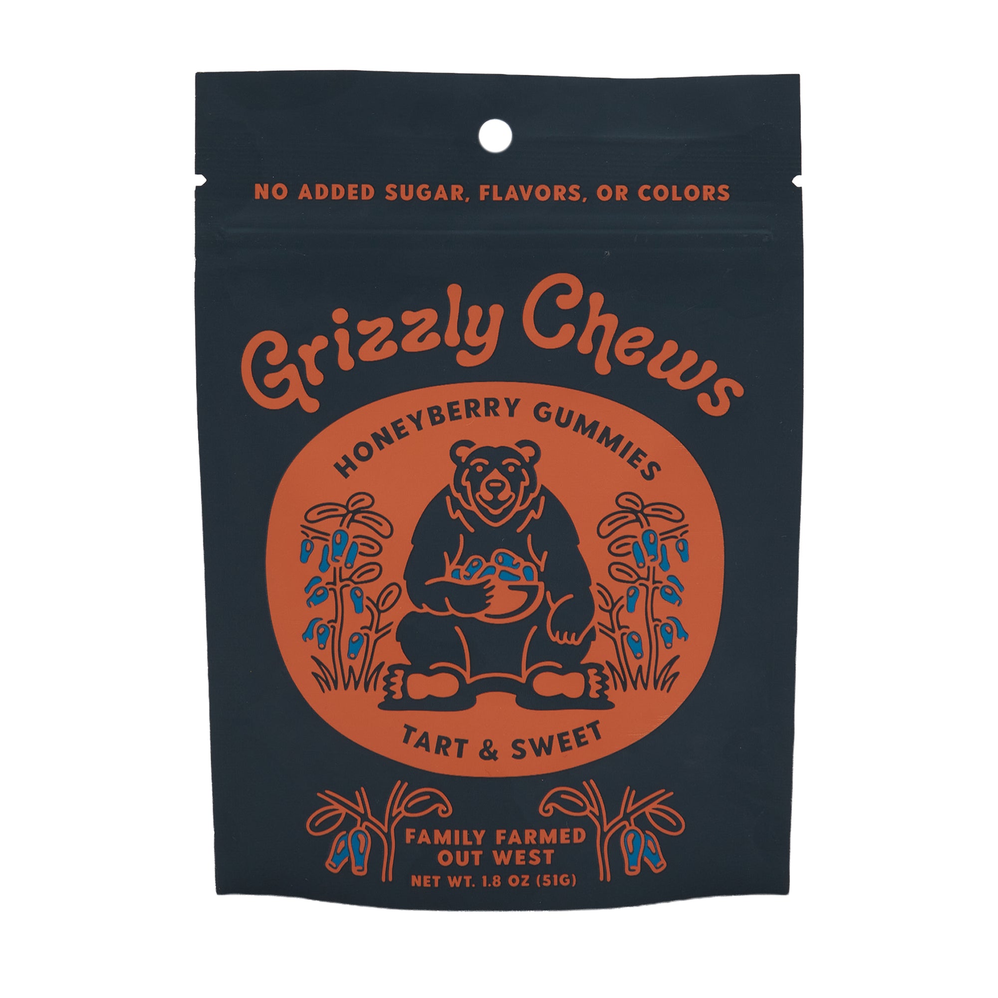 Grizzly Chews Gummies Honeyberry