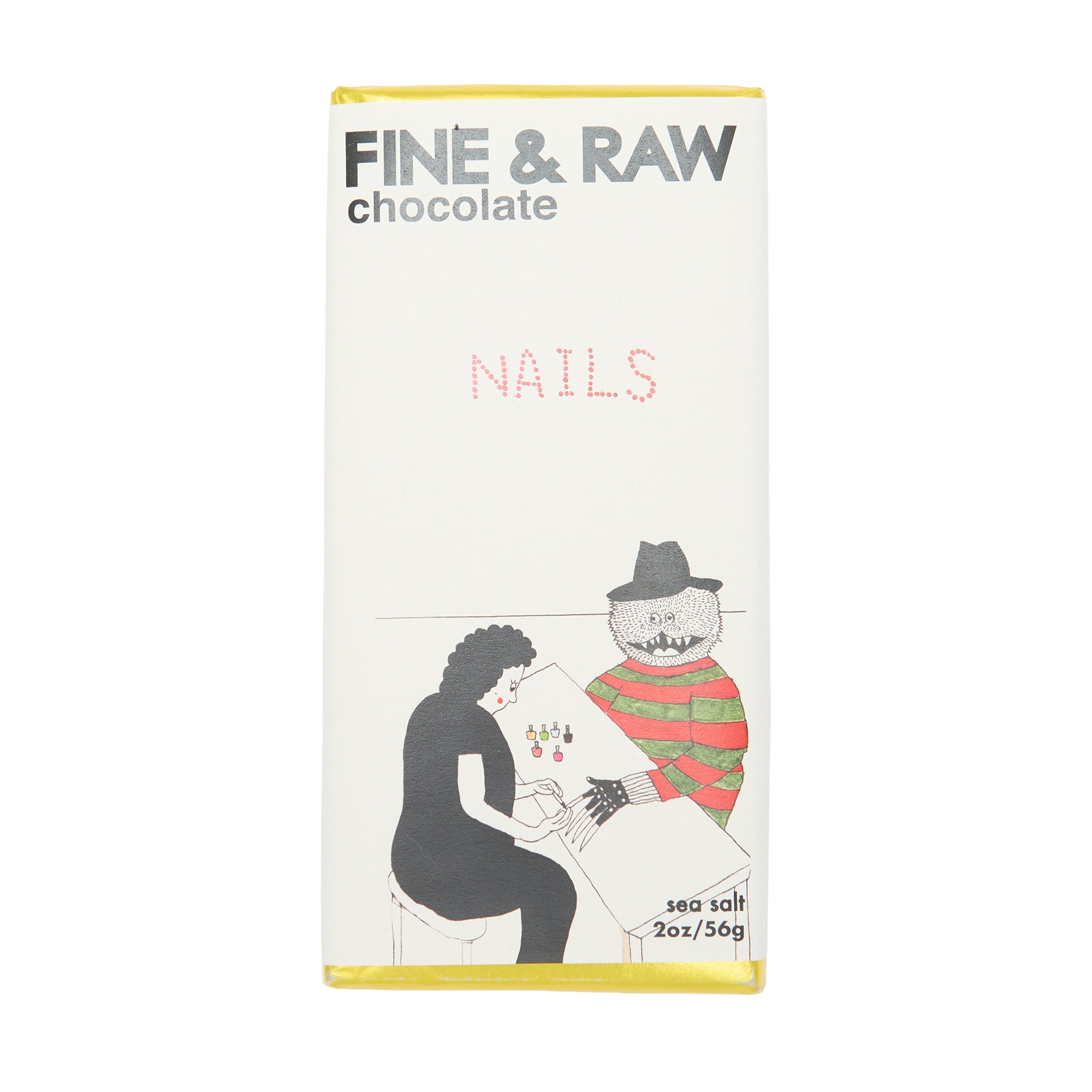 Fine & Raw Halloween Chocolate Bar Sea Salt Posh Freddie