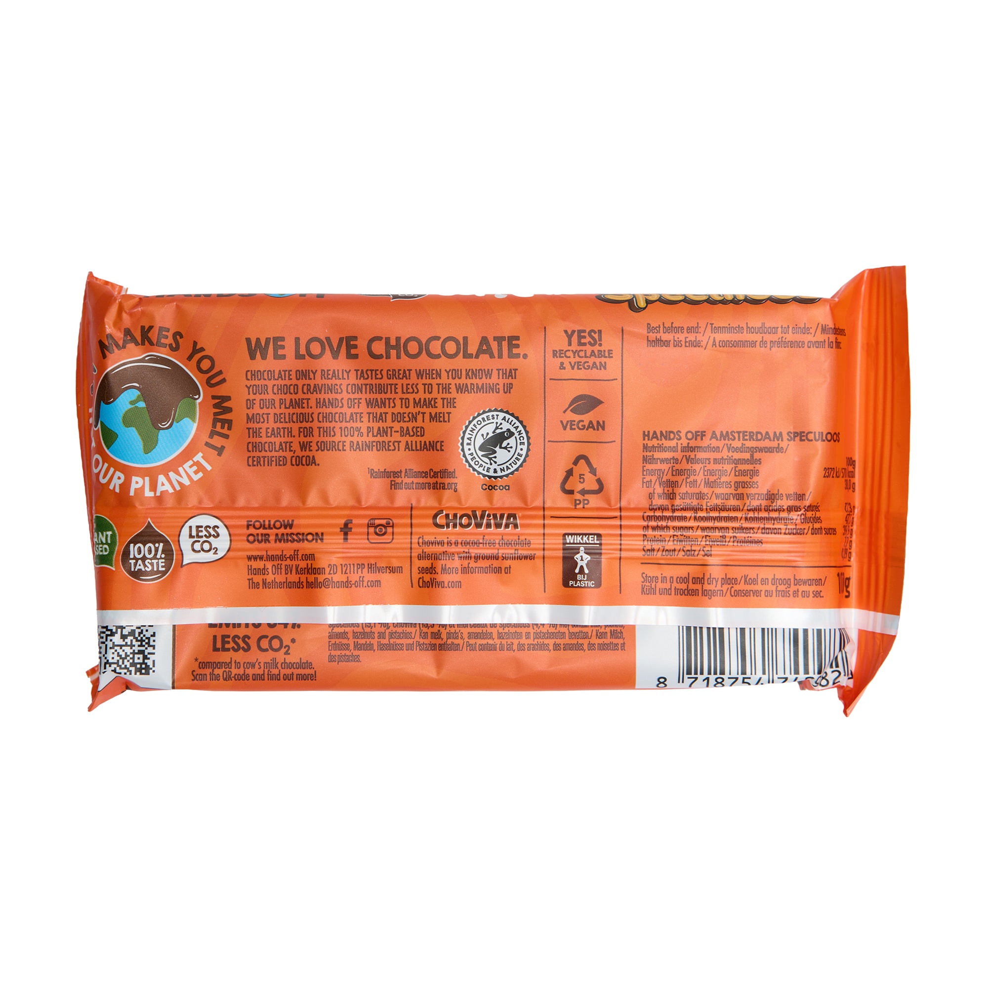 Hands Off Chocolate Bar Amsterdam Speculoos
