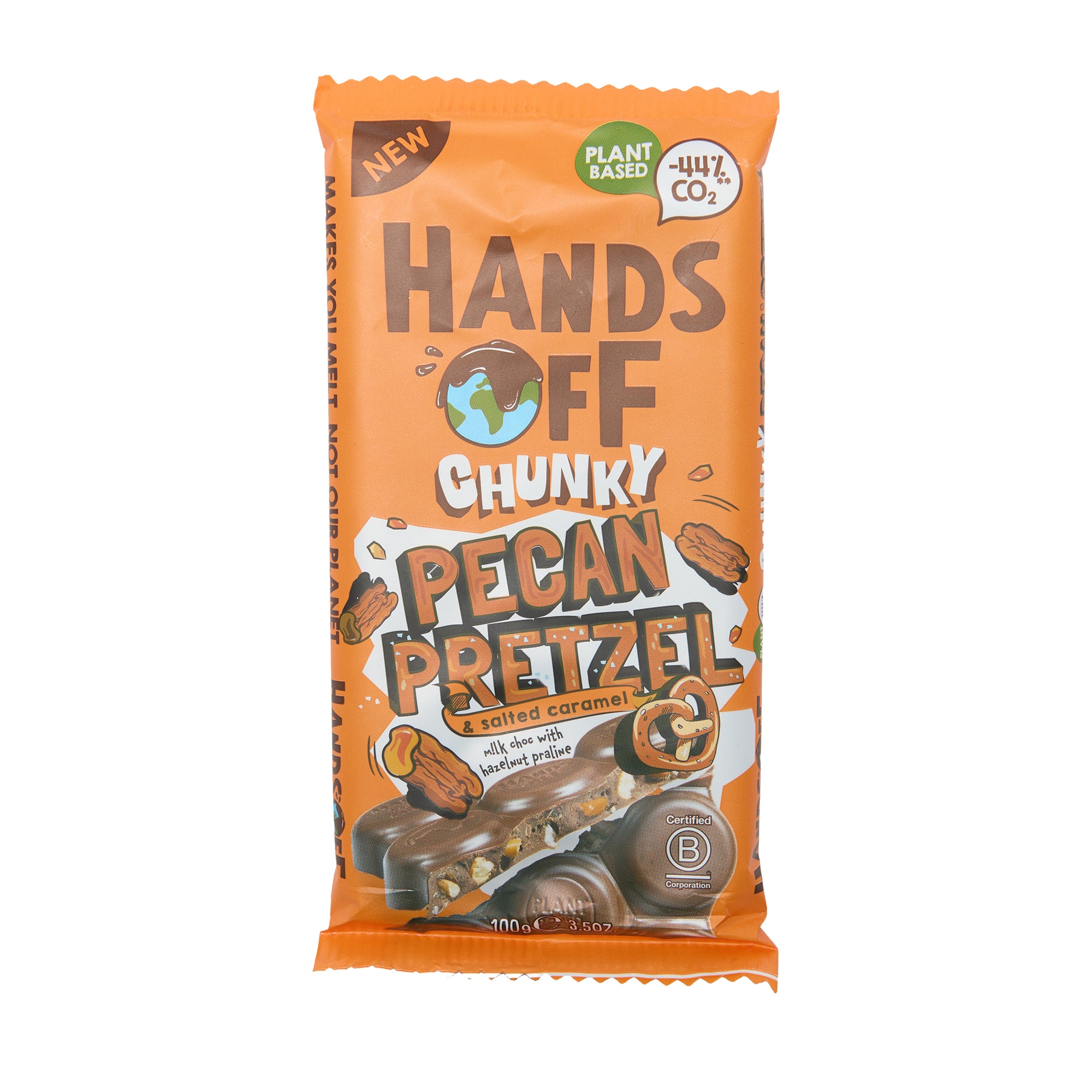 Hands Off Chocolate Bar Chunky Pecan Pretzel