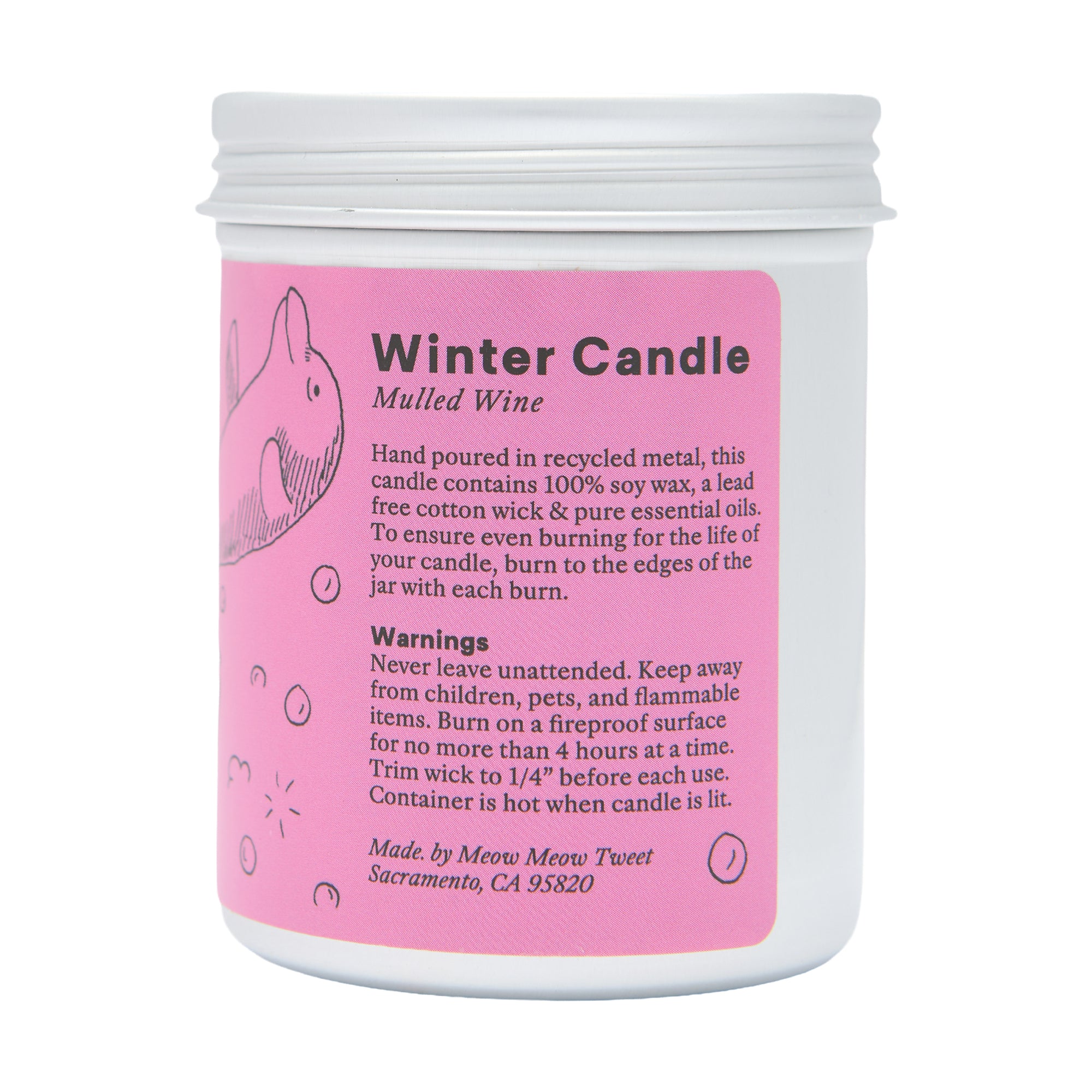 Meow Meow Tweet Holiday Candle Mulled Wine