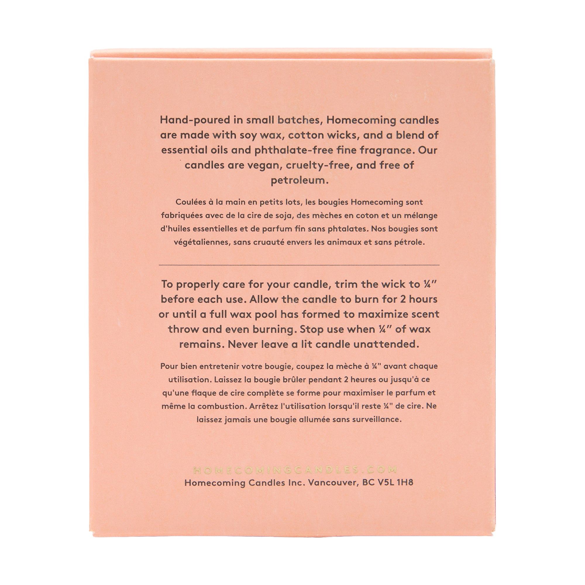 Homecoming Candle Tobacco Wild Rose
