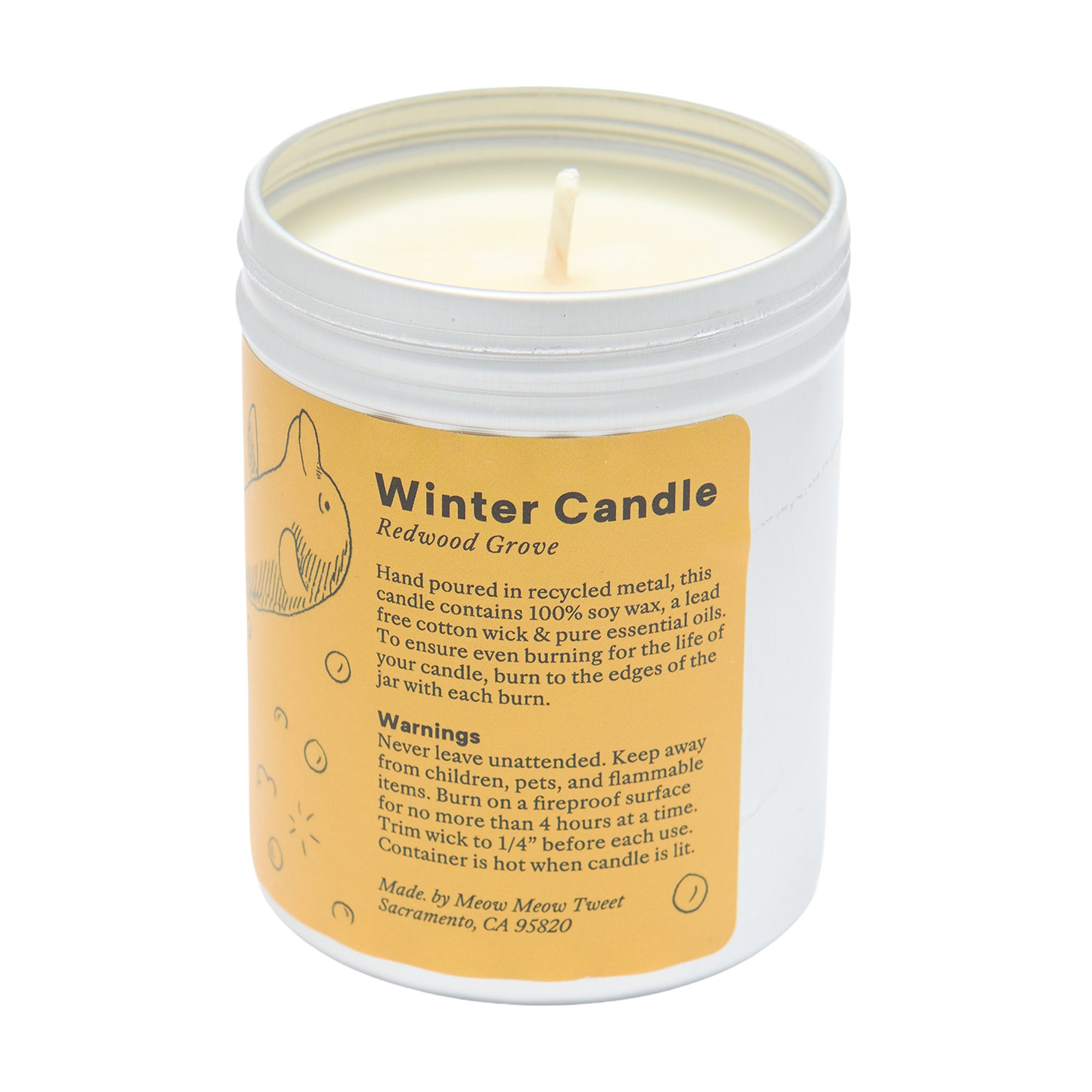 Meow Meow Tweet Holiday Candle Redwood Grove