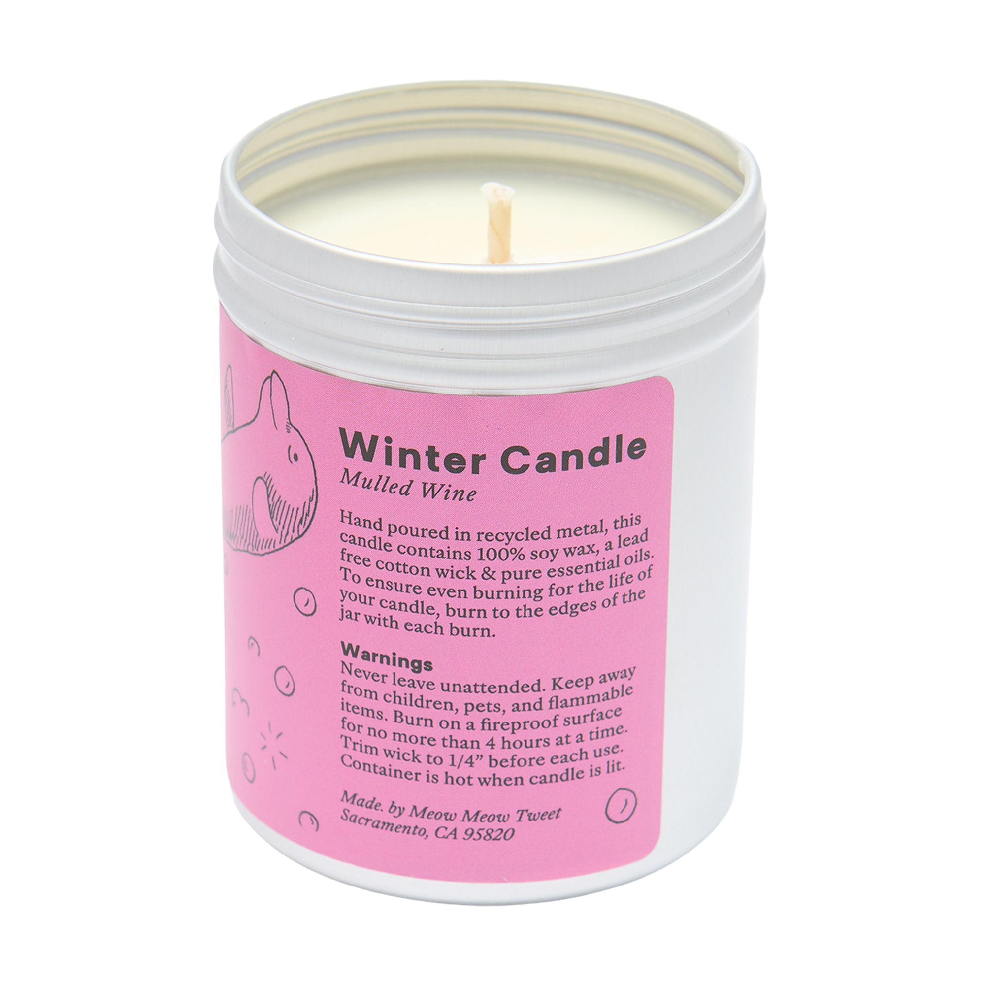 Meow Meow Tweet Holiday Candle Mulled Wine