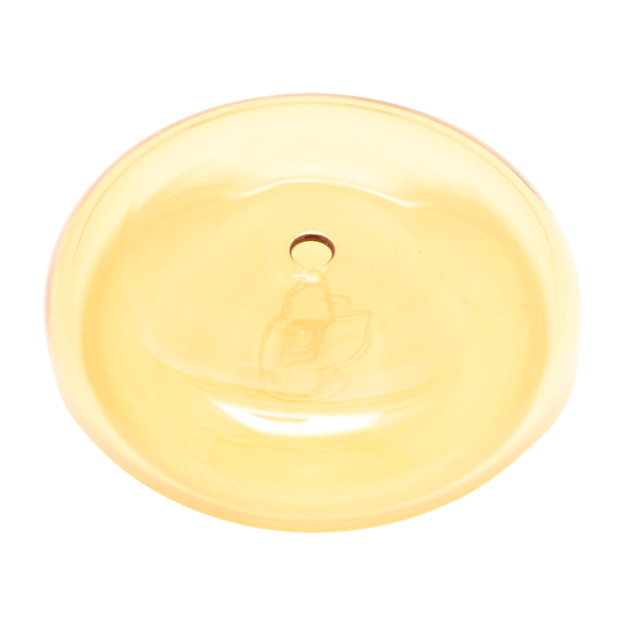 Biology Glass Incense Holder Yellow