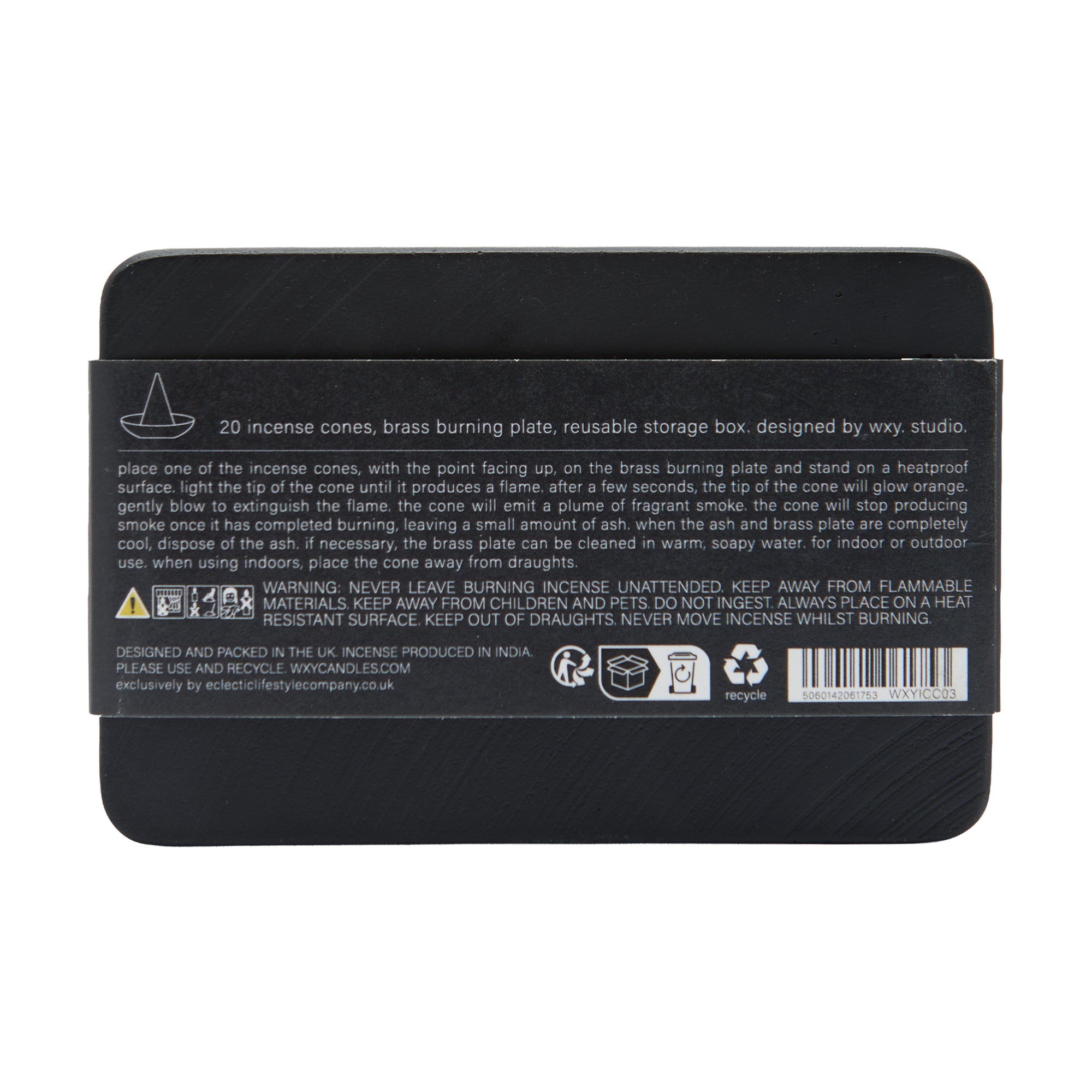wxy Incense Cones Palo Santo (black)