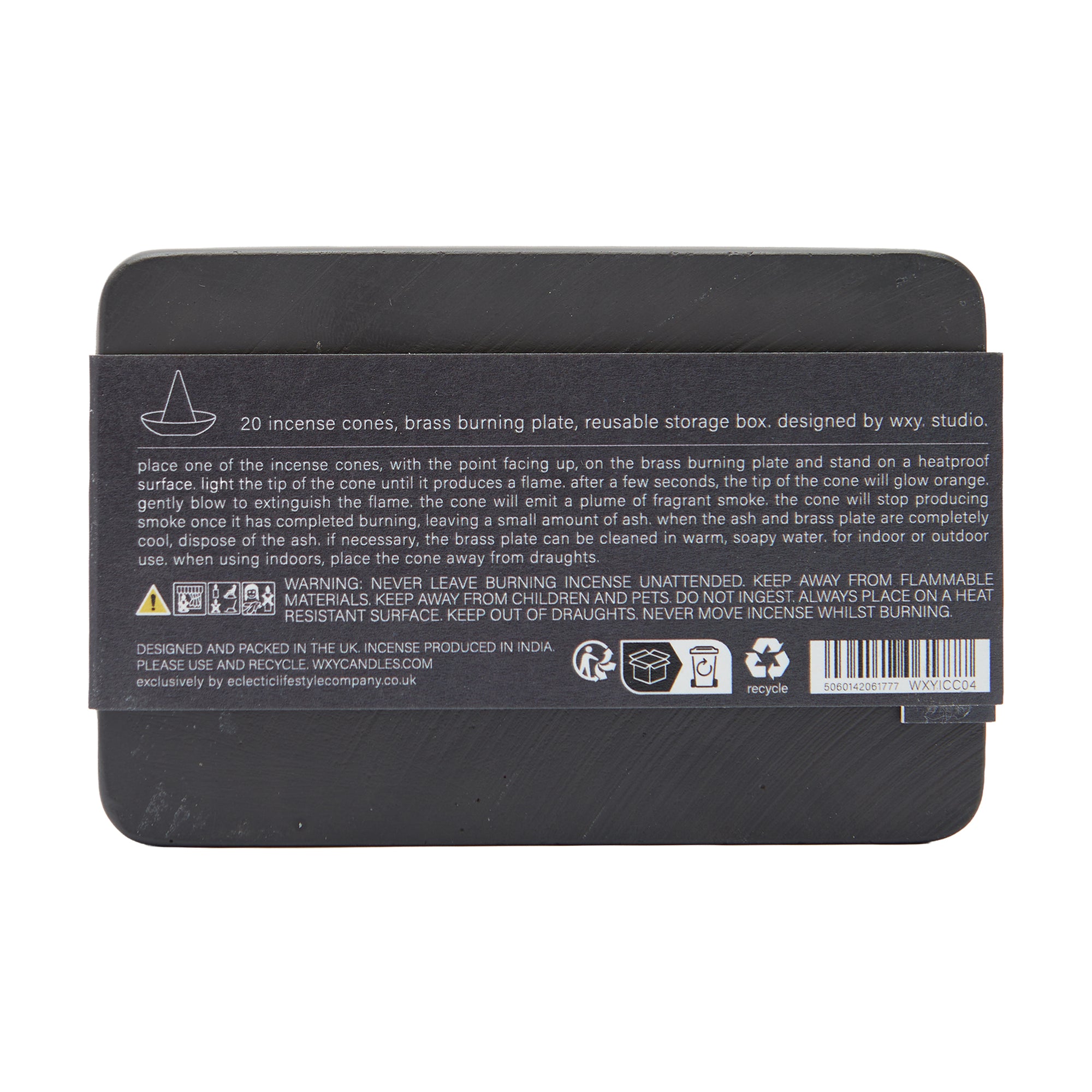 wxy Incense Cones Oudh (mahogany black)