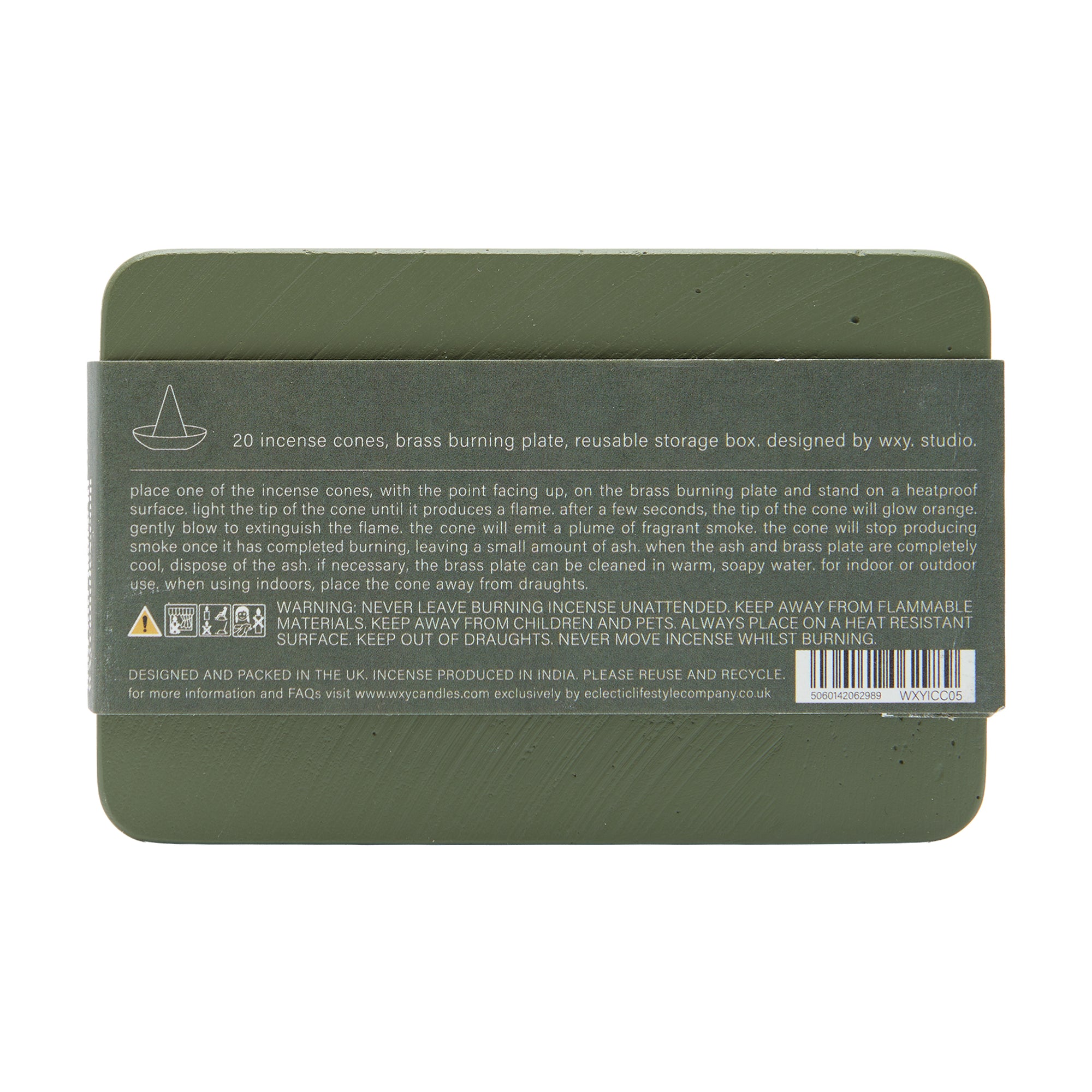 wxy Incense Cones White Sage (green)