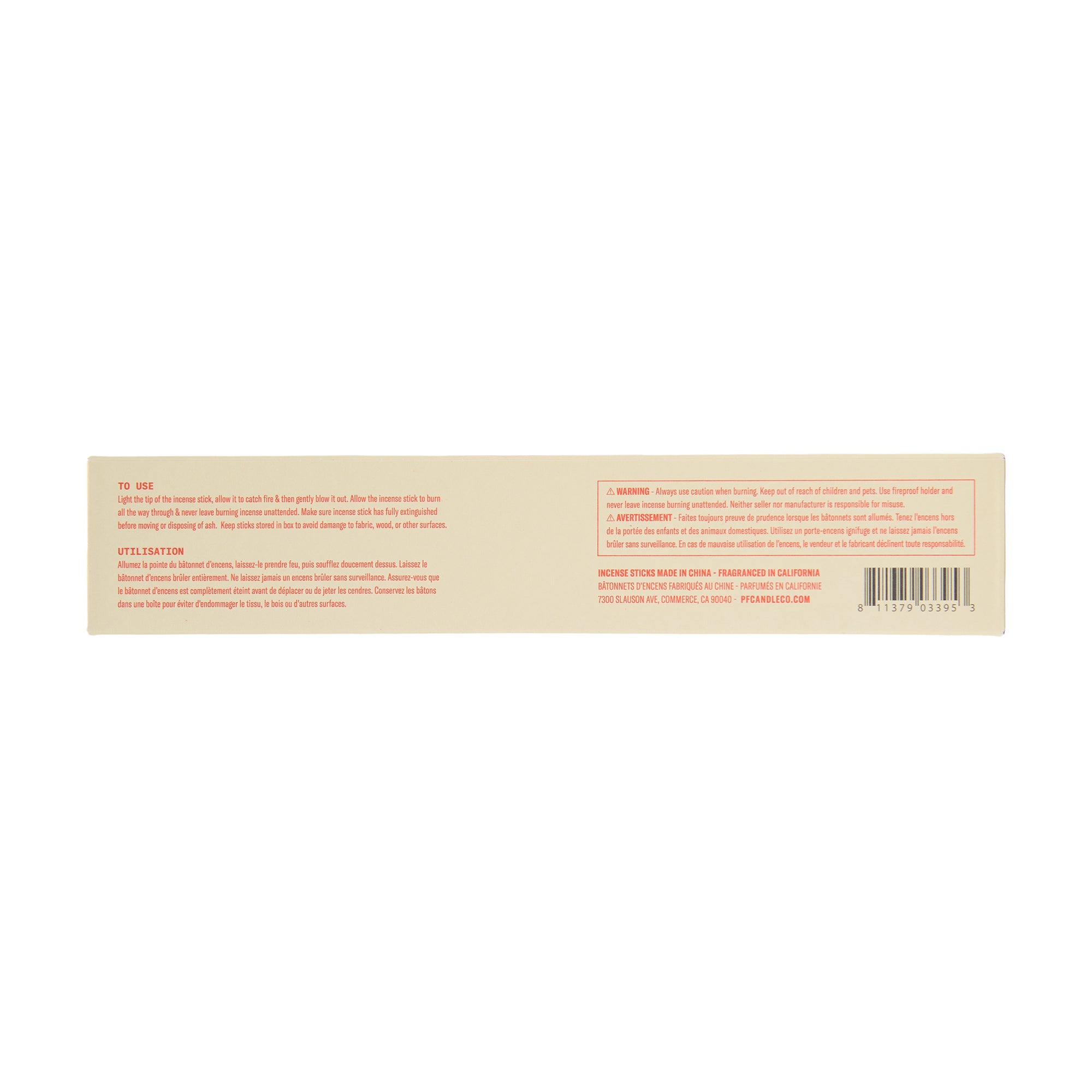 PF Candle Co Incense Plush Vetiver