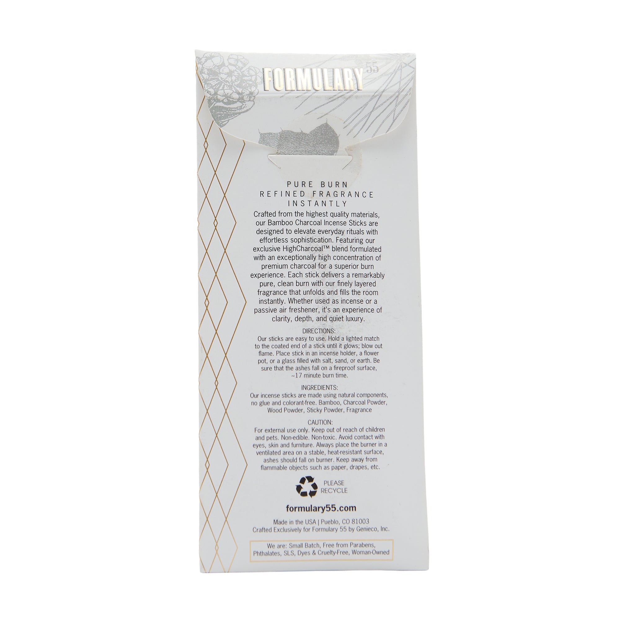 Formulary 55 Mini Incense Sticks Sandalwood & Cedar