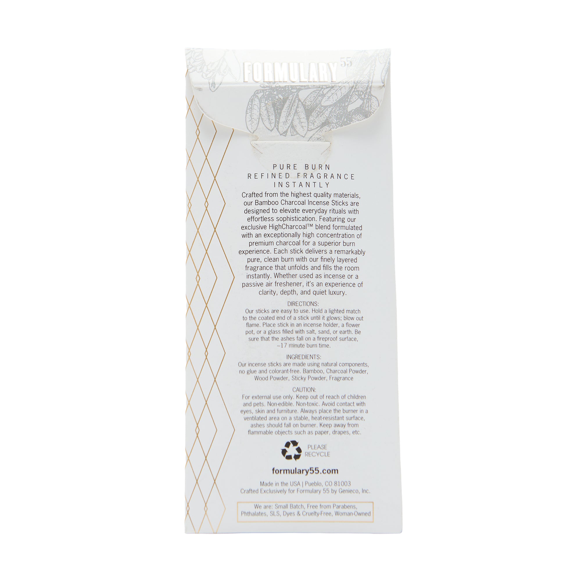 Formulary 55 Mini Incense Sticks Palo Santo & Oud