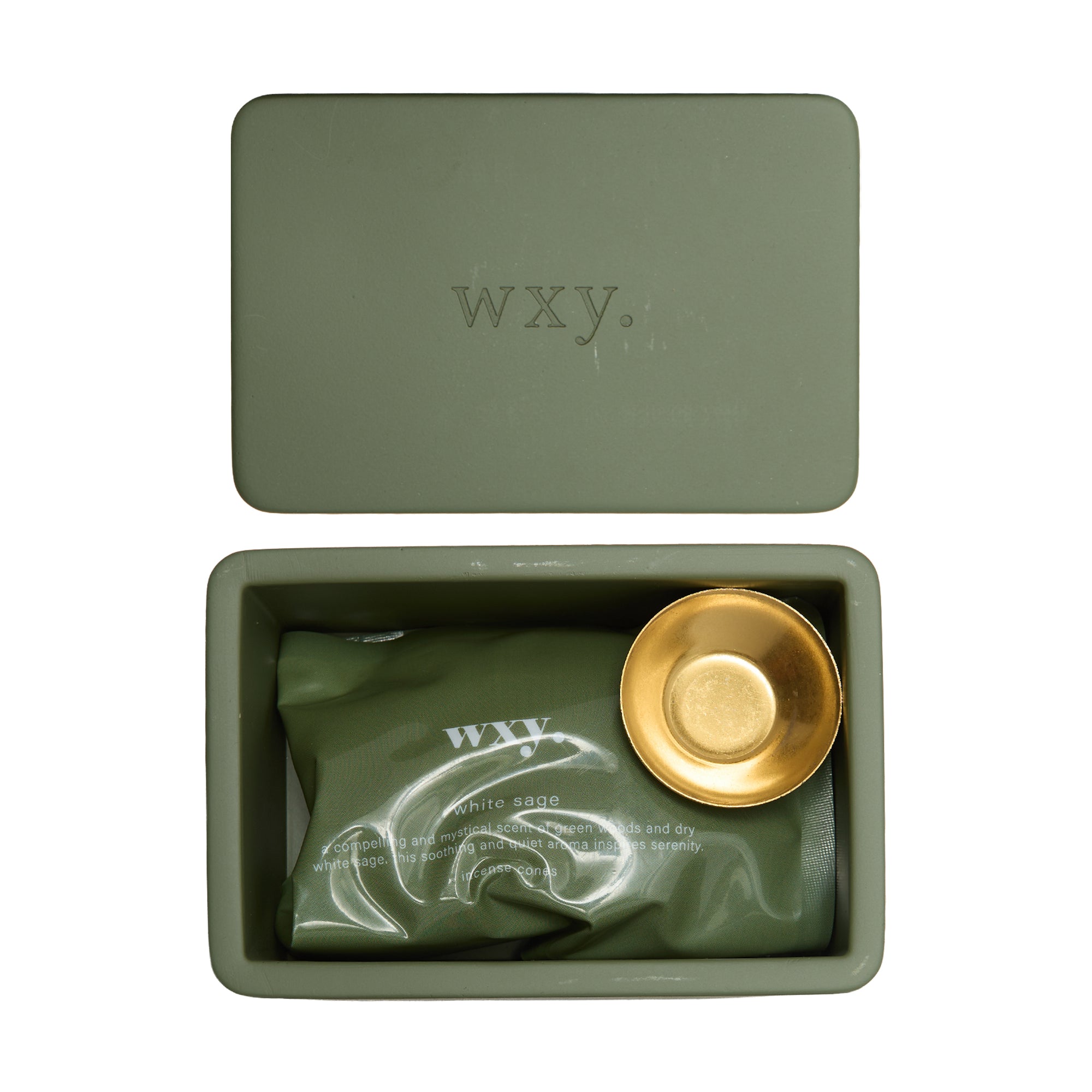 wxy Incense Cones White Sage (green)