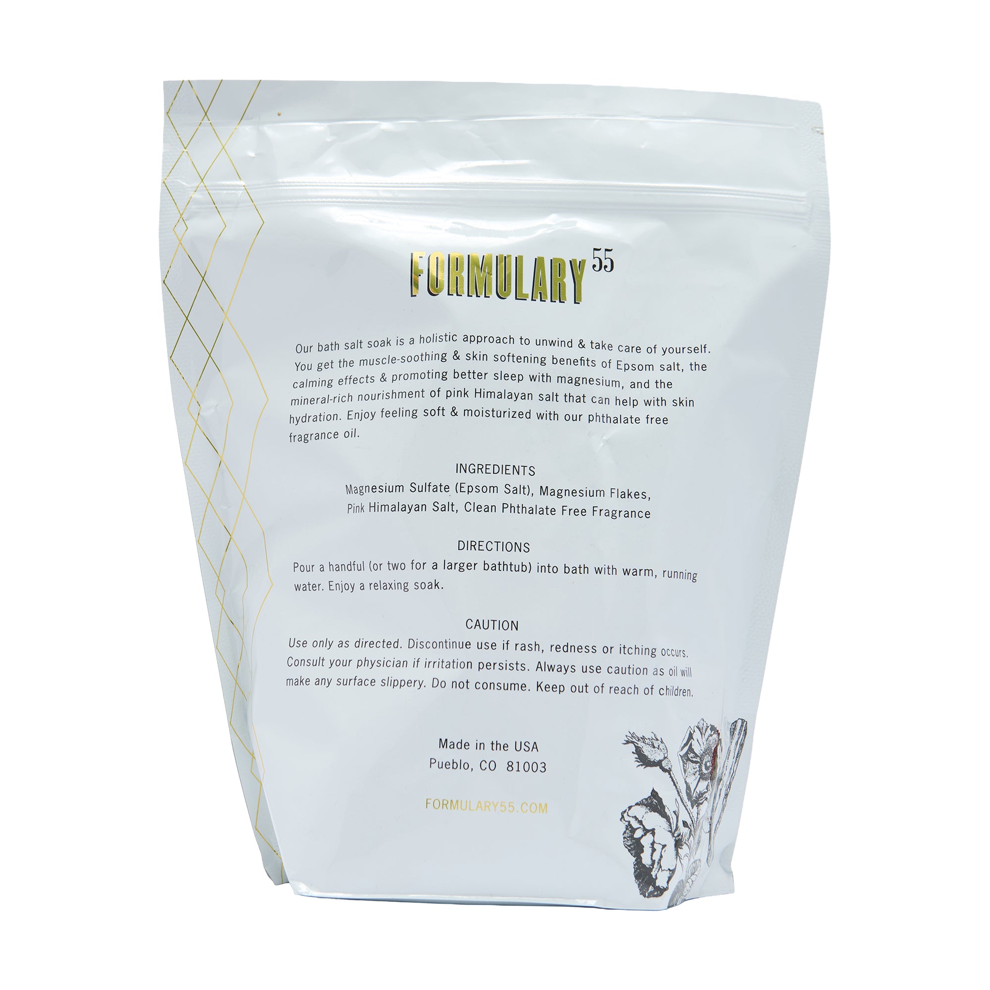 Formulary 55 Bath Salt Palo Santo & Oud