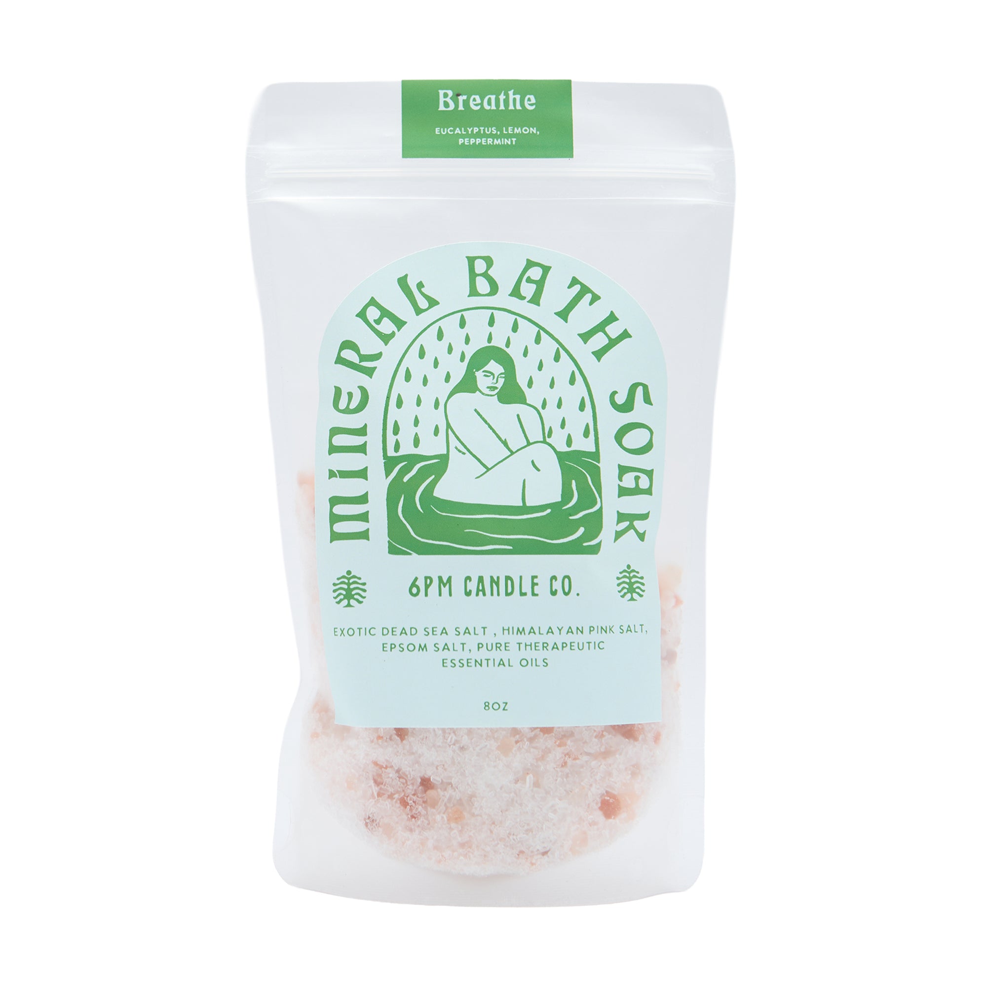 6PM Candle Co Mineral Bath Soak Breathe