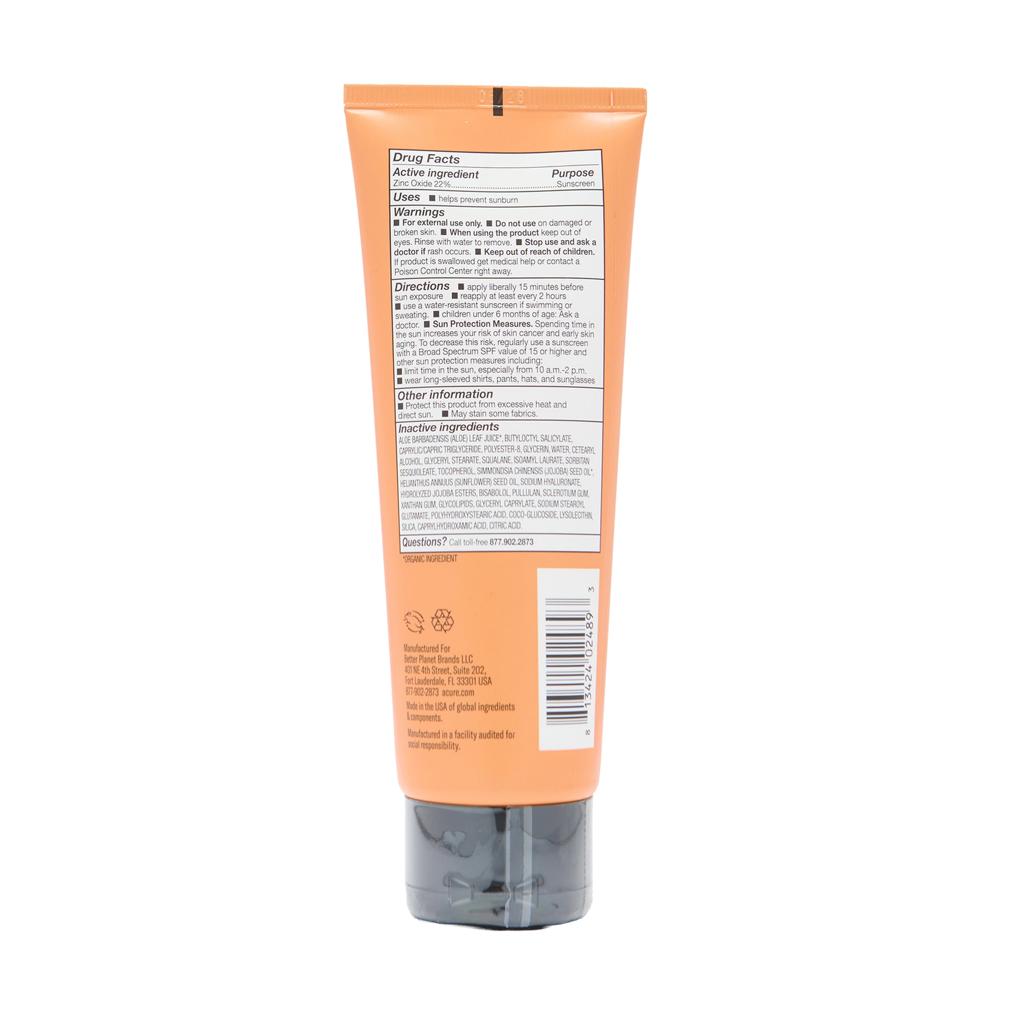 Acure Sunscreen