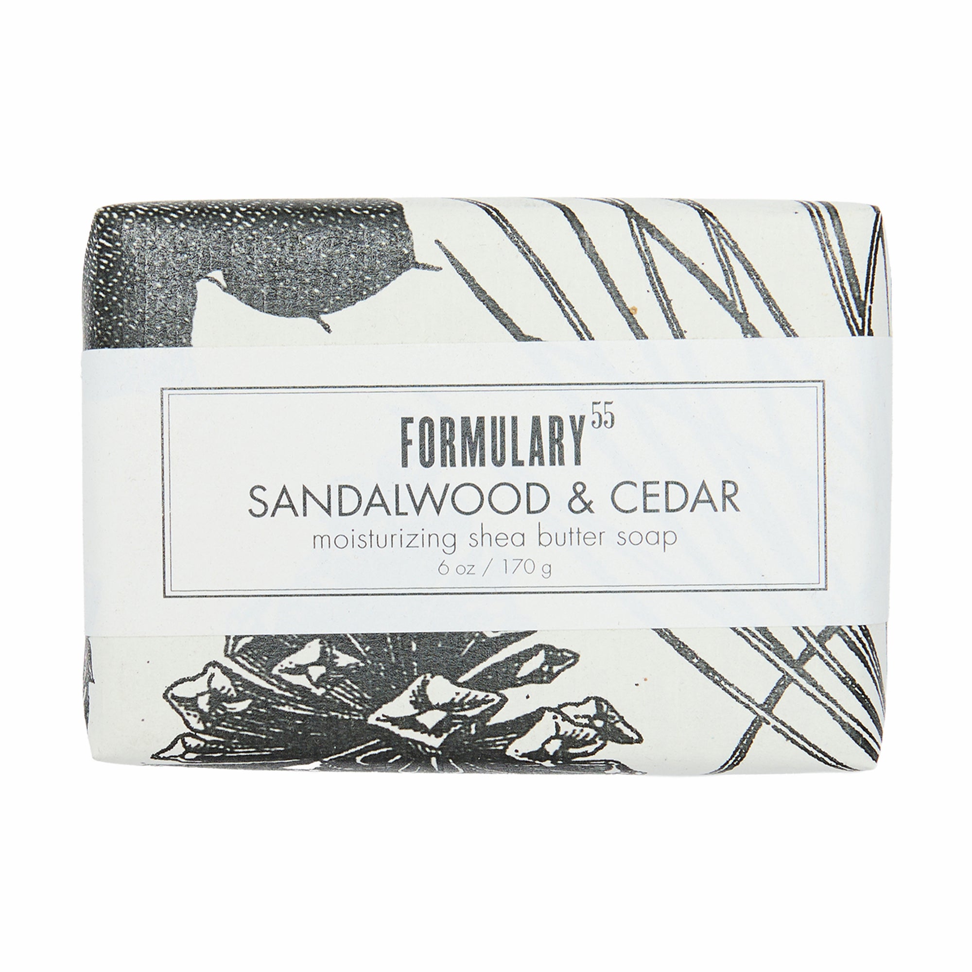 Formulary 55 Shea Butter Soap Sandalwood & Cedar