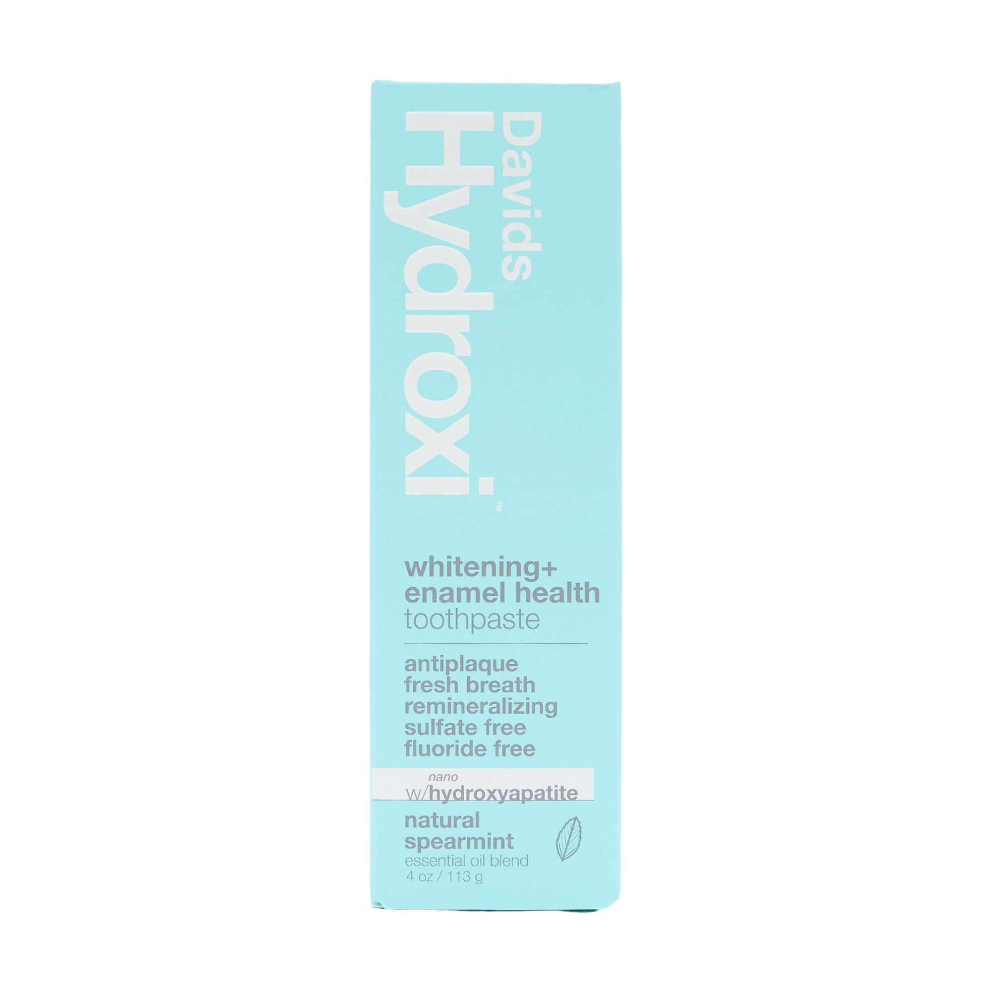 Davids Natural Toothpaste Whitening + Enamel Health Spearmint
