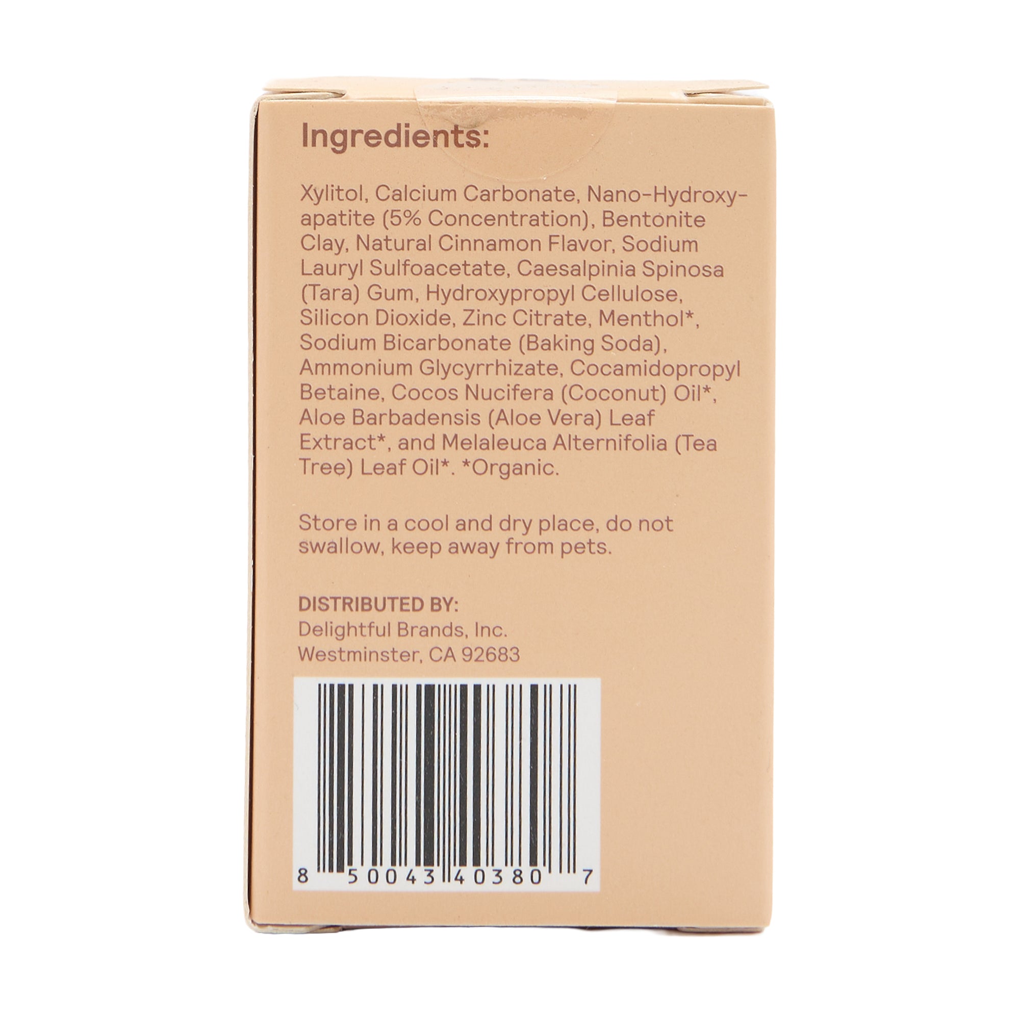 Huppy Toothpaste Tablets Cinnamon Box