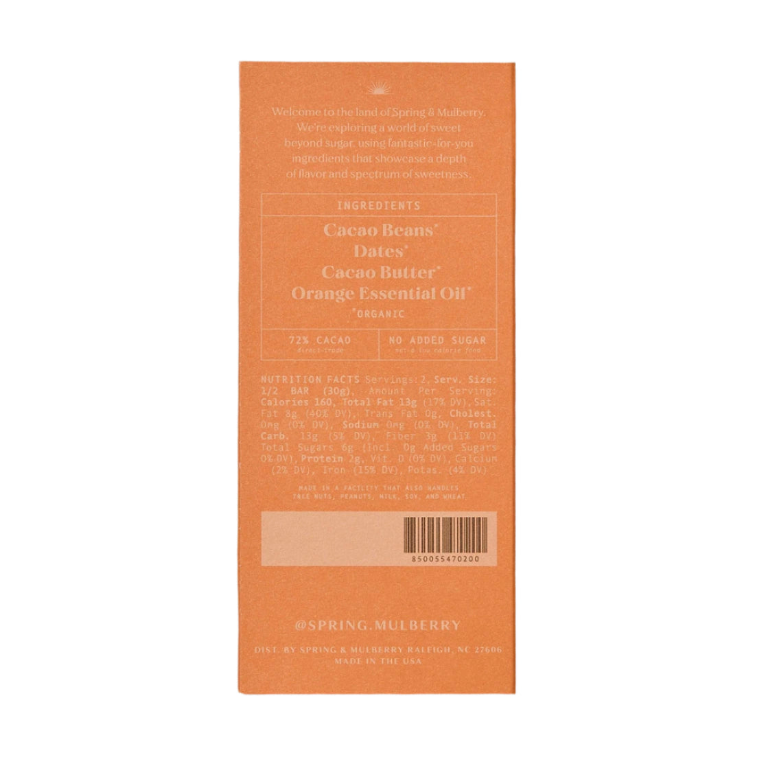 Spring &amp; Mulberry Dark Chocolate Blood Orange