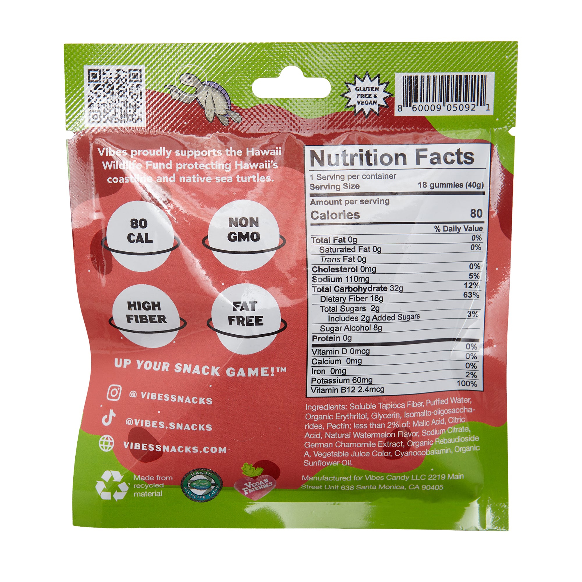 Vibes Fruity Stars Sour Watermelon