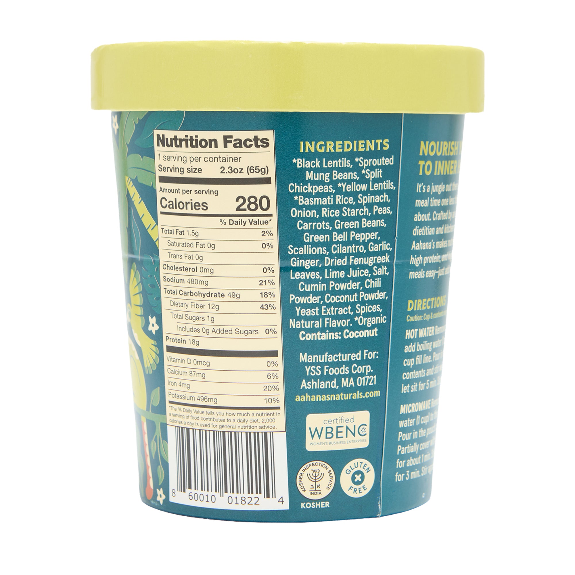 Aahanas Naturals Power Bowl Spinach & Garlic