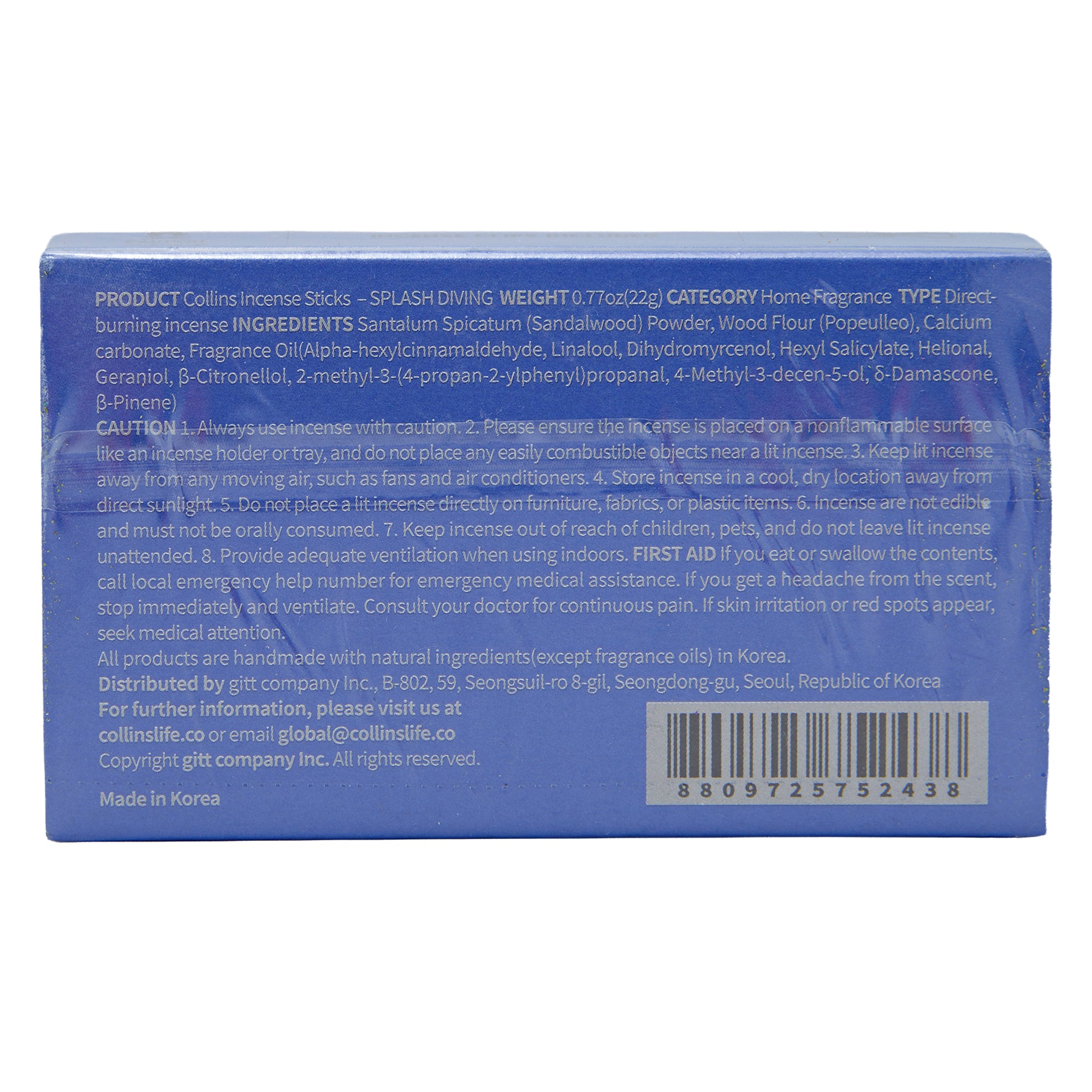 Ameico Collins Incense Splash Diving