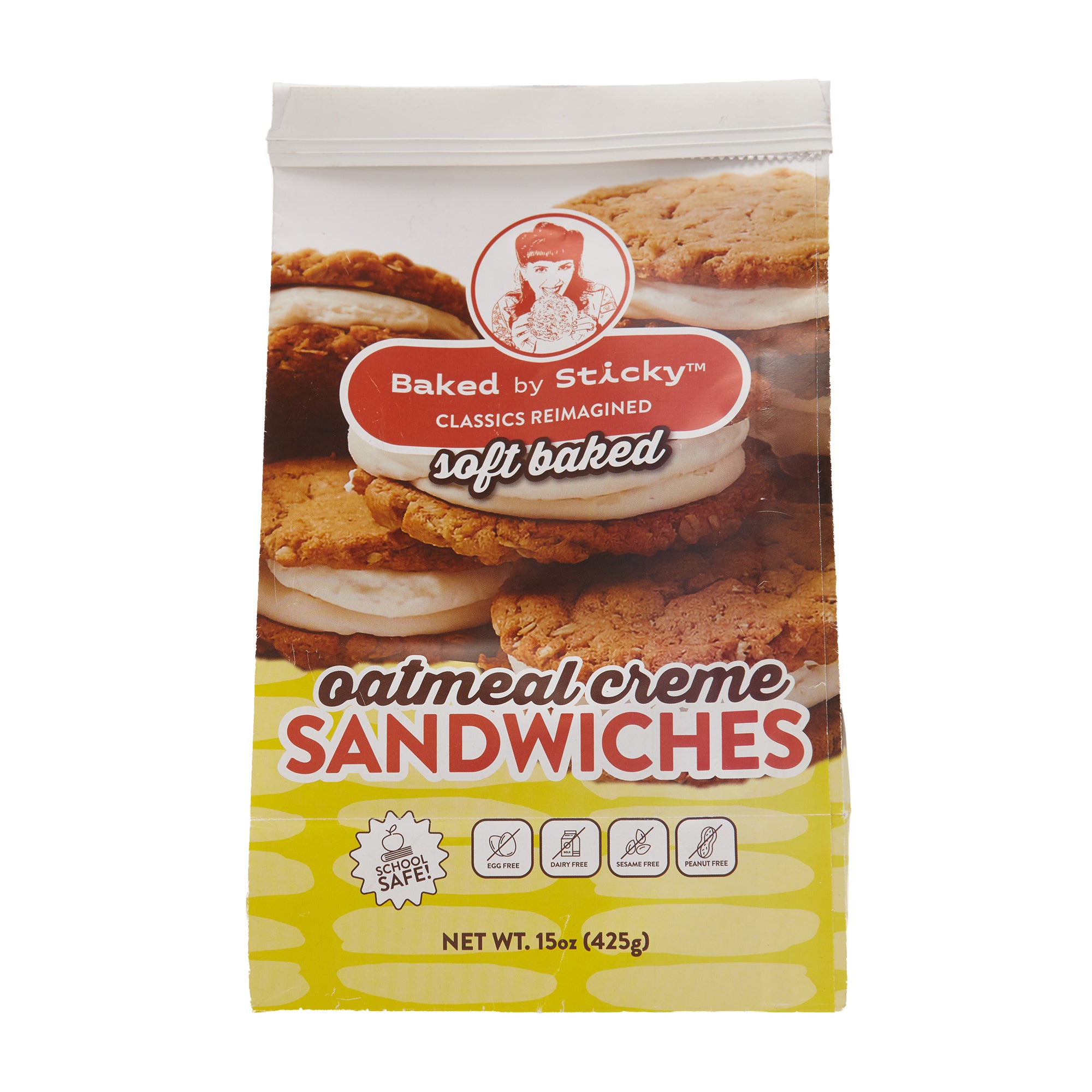 Baked by Sticky Cookie Bag Oatmeal Creme