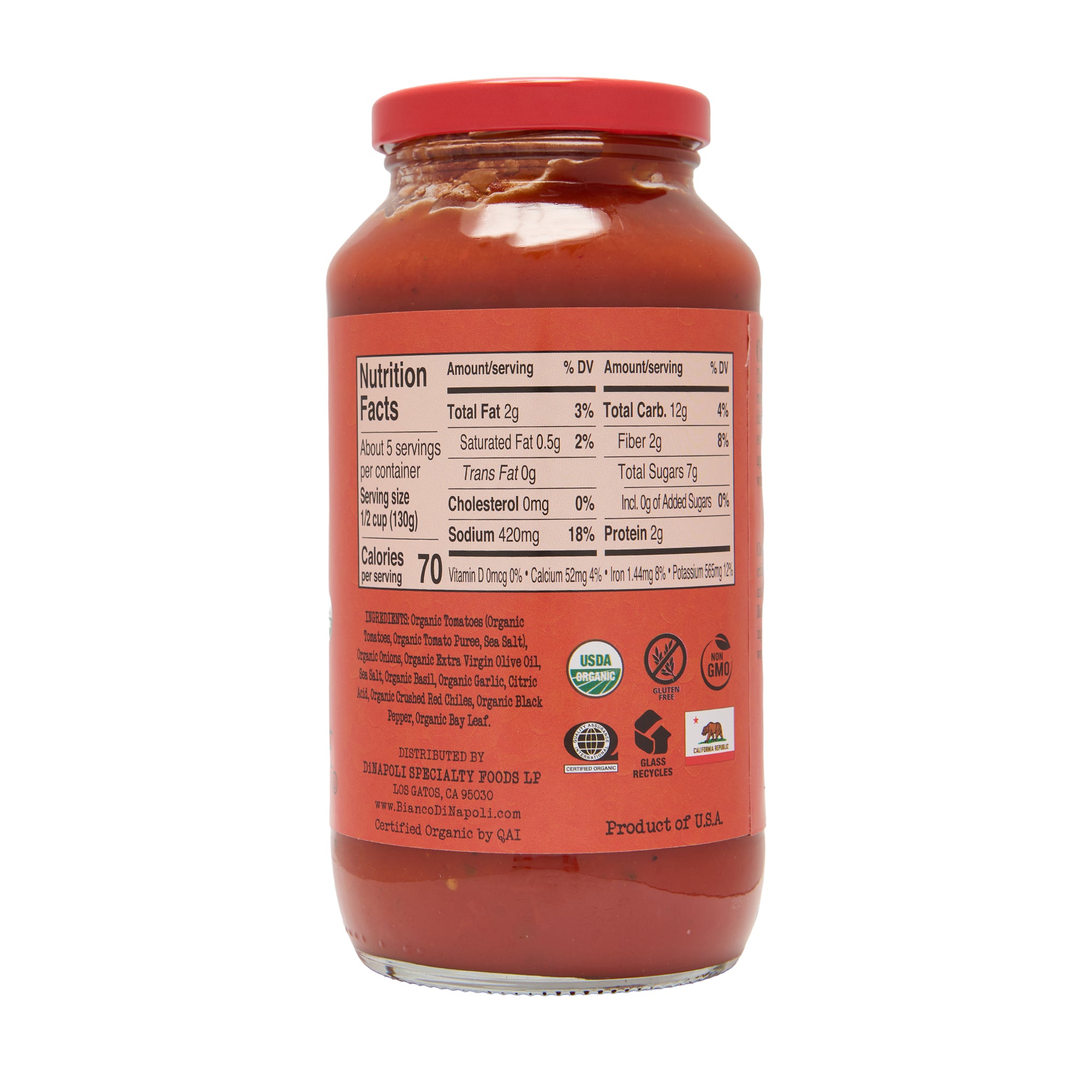 Bianco DiNapoli Arrabbiata Sauce