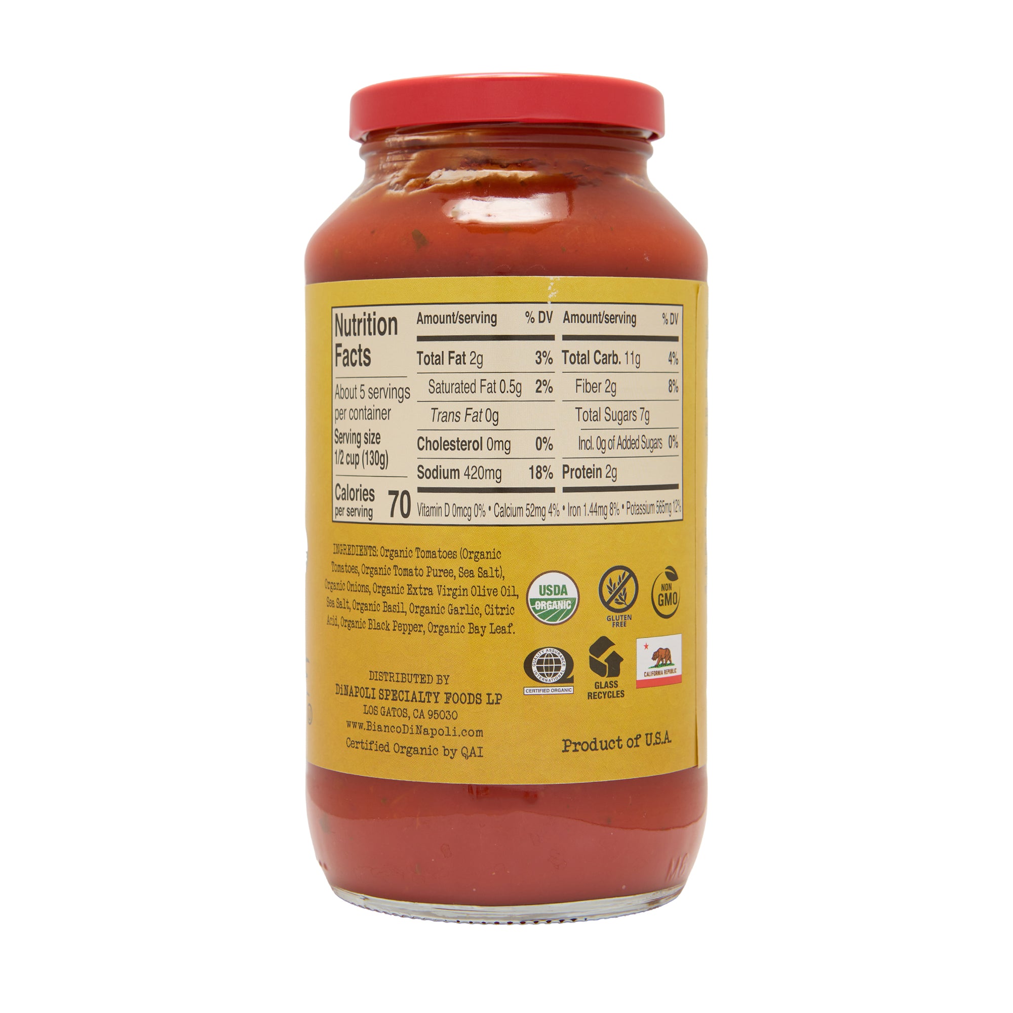 Bianco DiNapoli Marinara Sauce