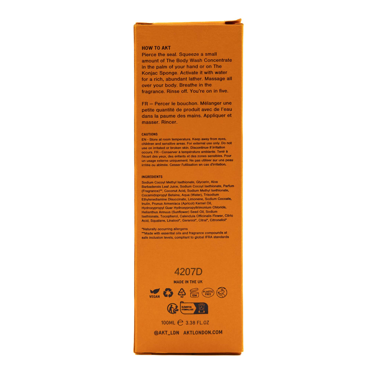 AKT Body Wash Orange Grove