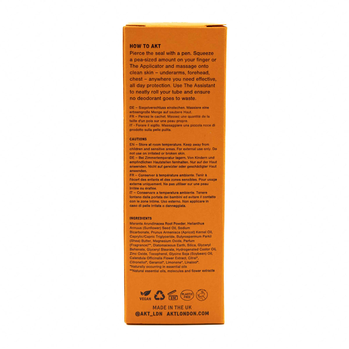 AKT Deodorant Orange Grove