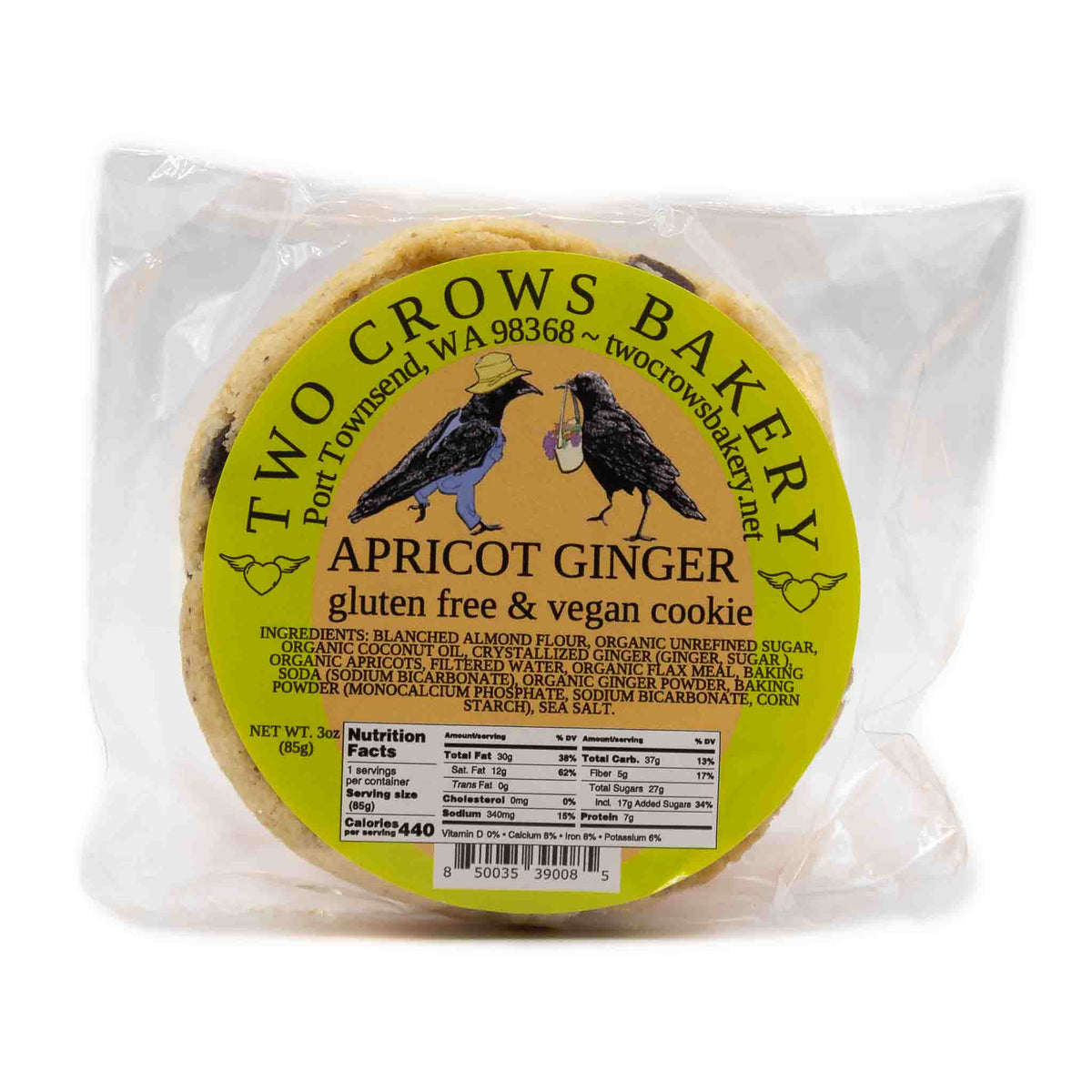 Two Crows Cookie Apricot Ginger