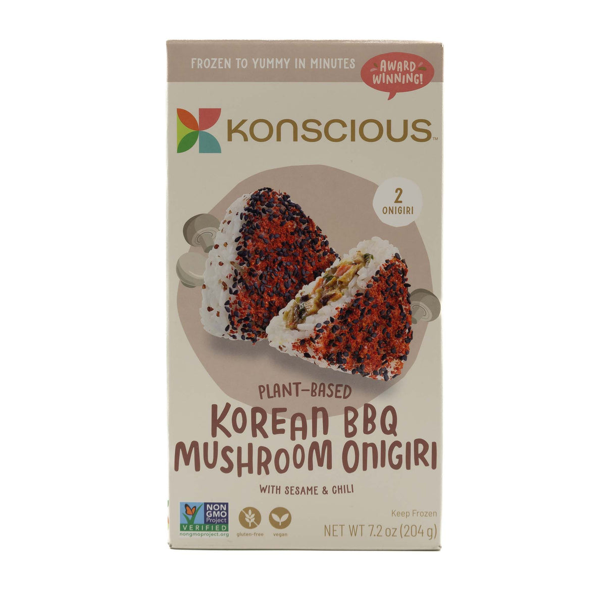 Konscious Sushi Onigiri Korean BBQ Mushroom