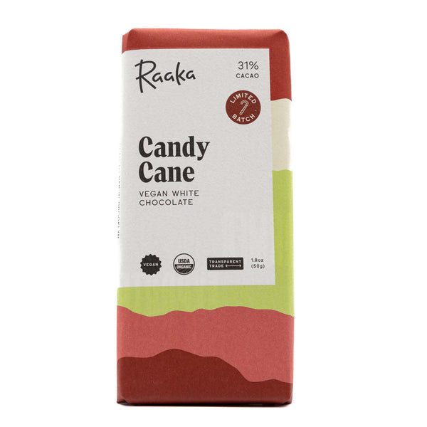Raaka Chocolate Bar Candy Cane BESTIES Vegan Paradise