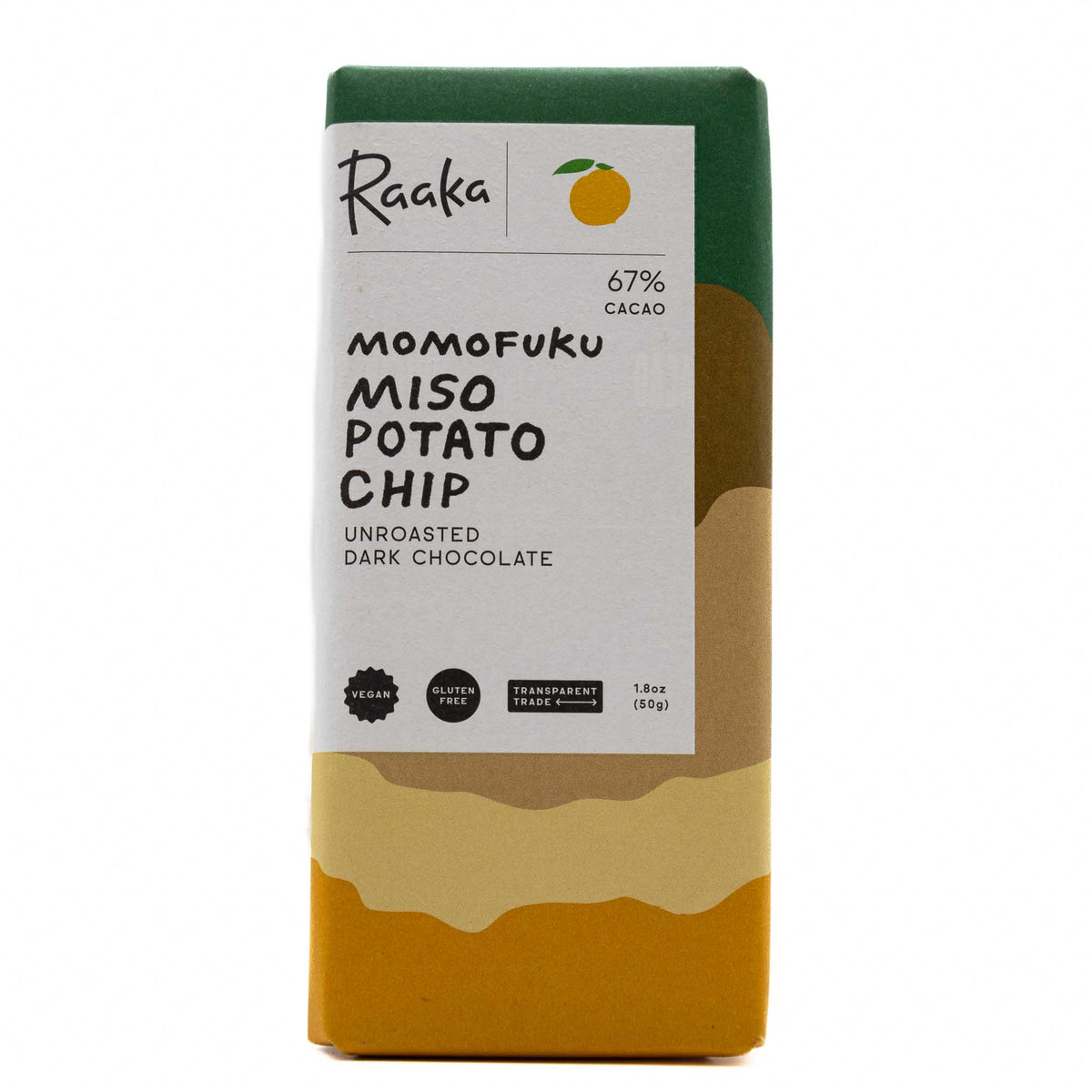 Raaka x Momofuku Chocolate Bar Miso Potato Chip