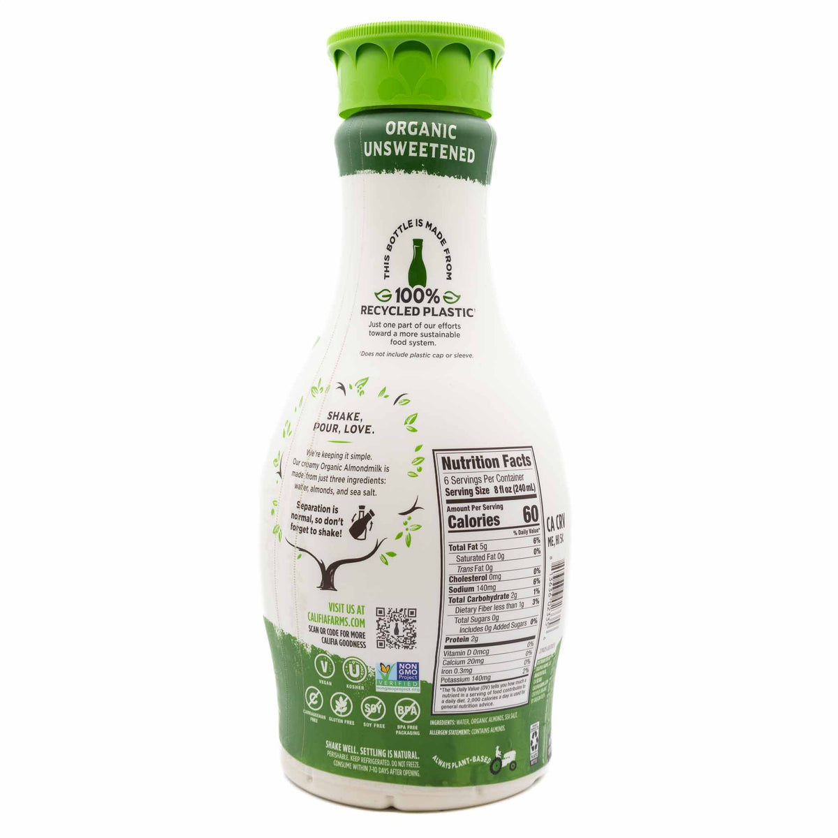 Califia Farms Almond Milk Unsweetened Organic