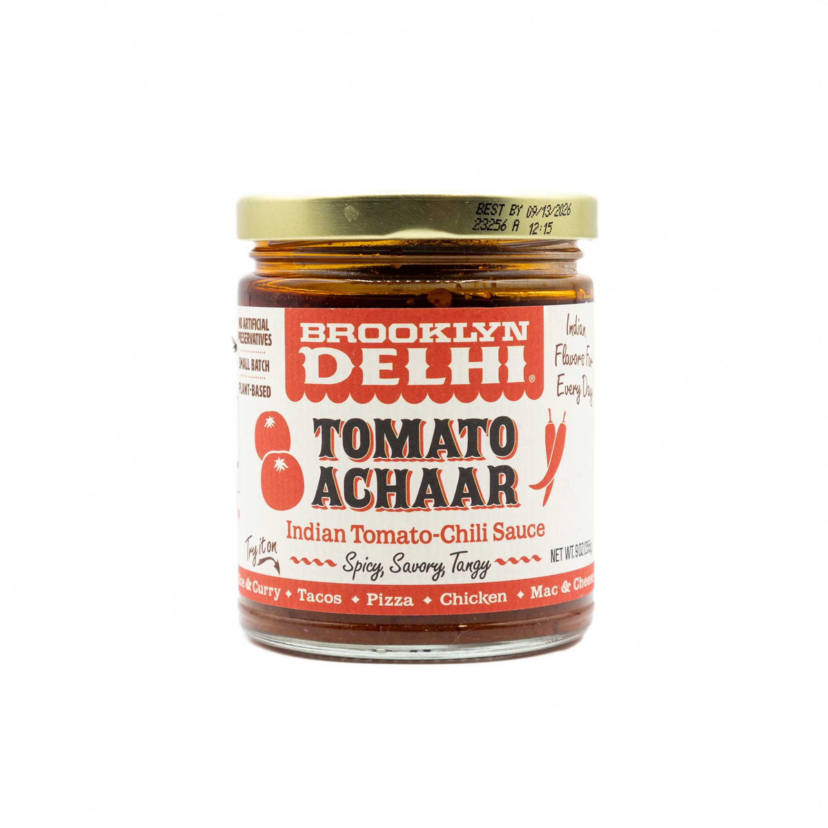 Brooklyn Delhi Sauce Achaar Tomato Chili 9 oz