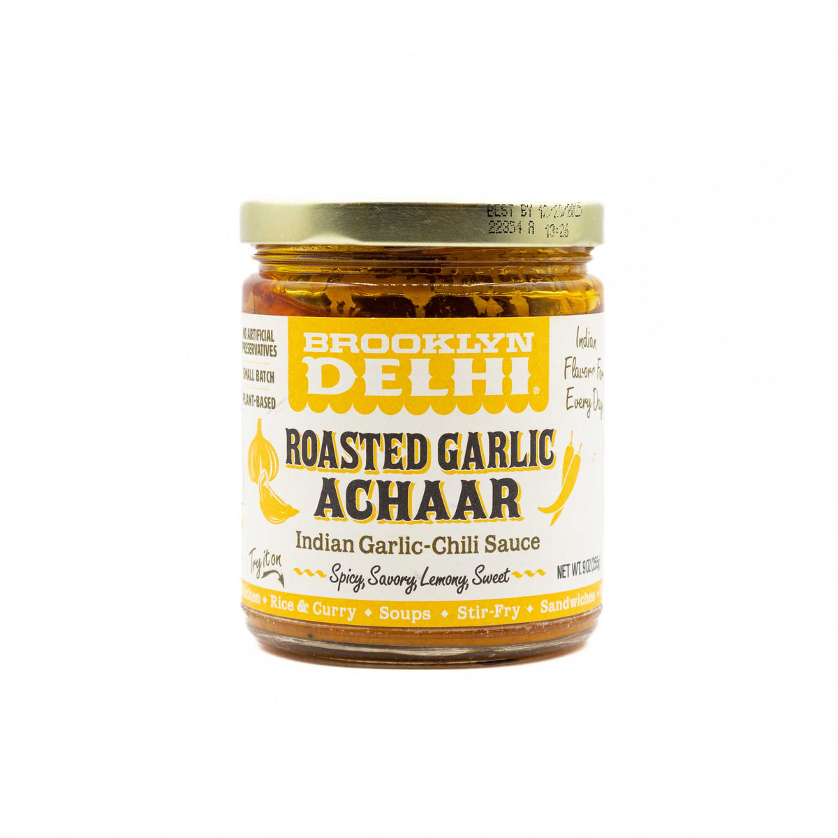 Brooklyn Delhi Sauce Achaar Roasted Garlic 9 oz