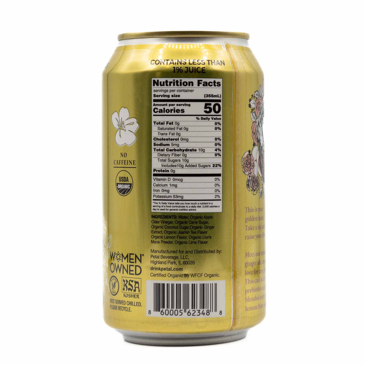 Petal Soda Ginger Ale Lemon Lime Jasmine