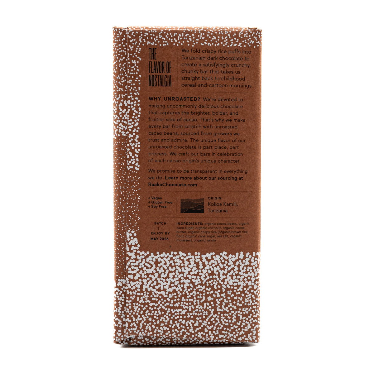 Raaka Chocolate Bar Coco Crispy Crunch