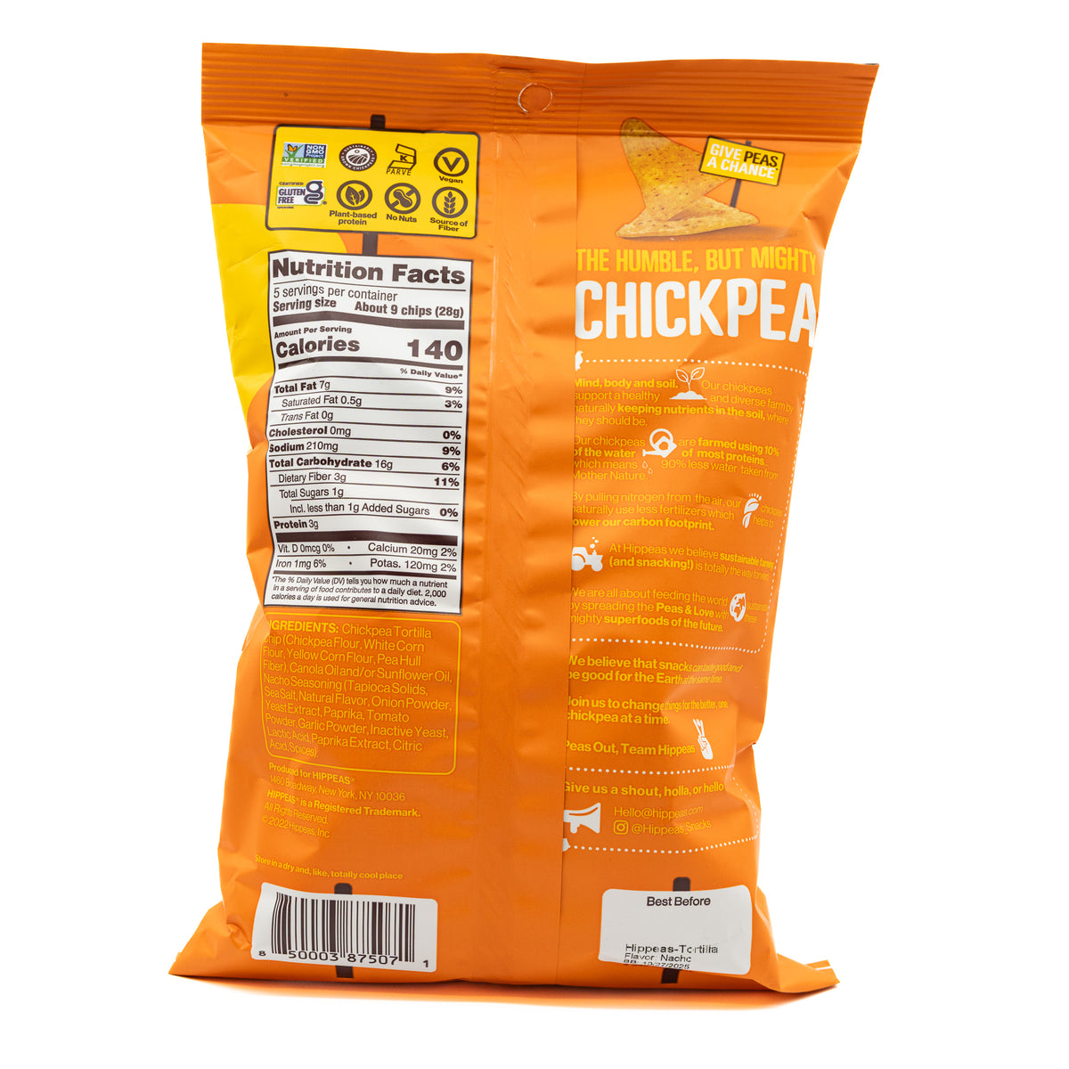 Hippeas Tortilla Chips Nacho
