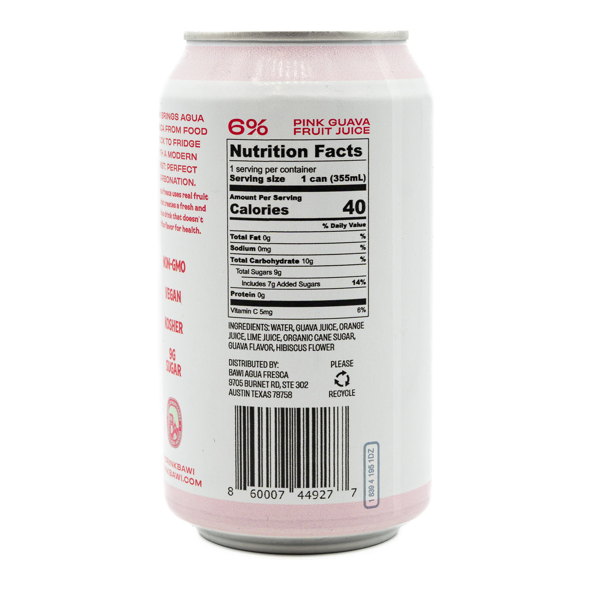 Bawi Agua Fresca Pink Guava