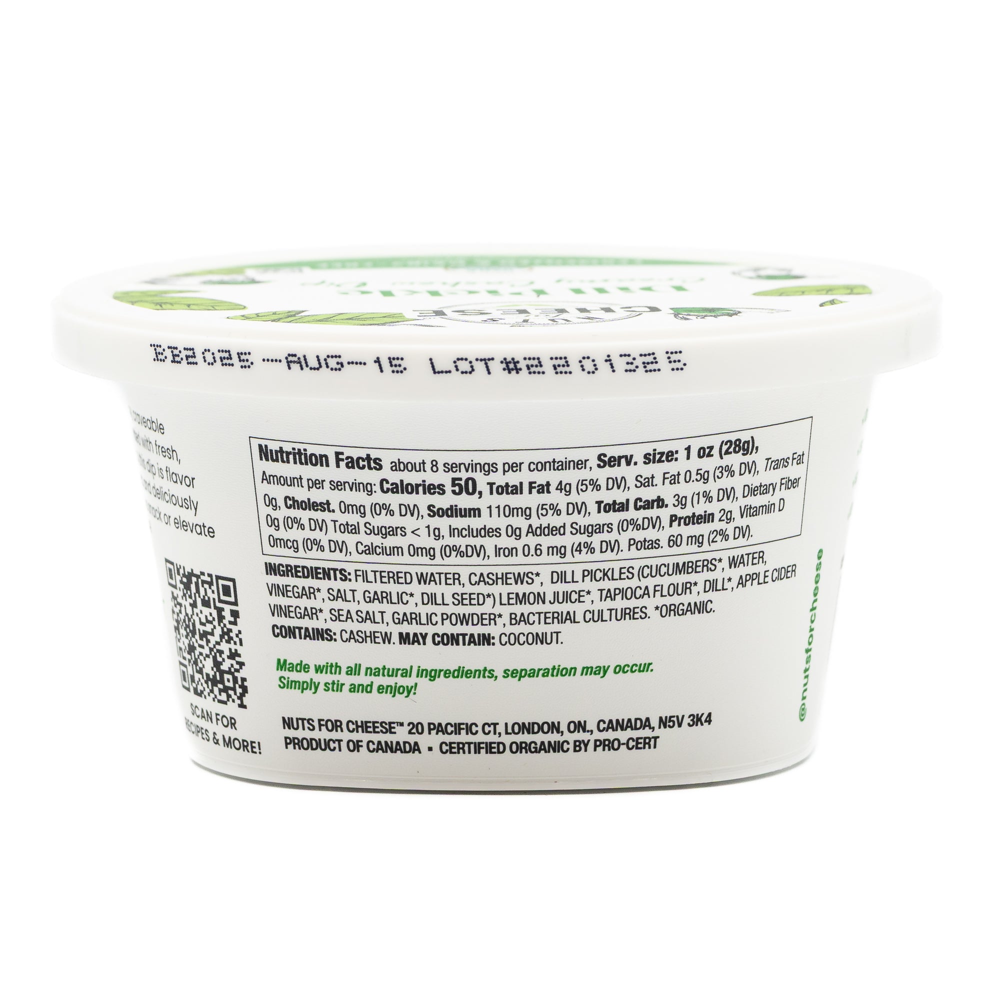 Nuts For Cheese Dip Dill Pickle