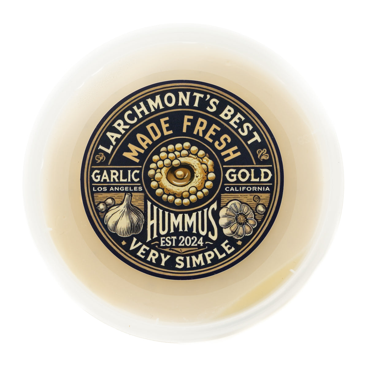 Larchmonts Best Hummus Garlic Gold