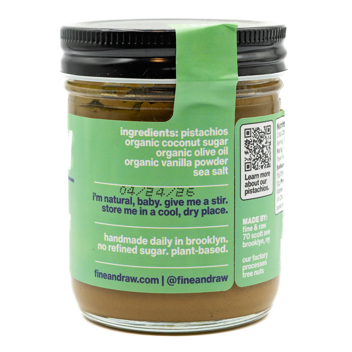 Fine &amp; Raw Sweet Pistachio Spread